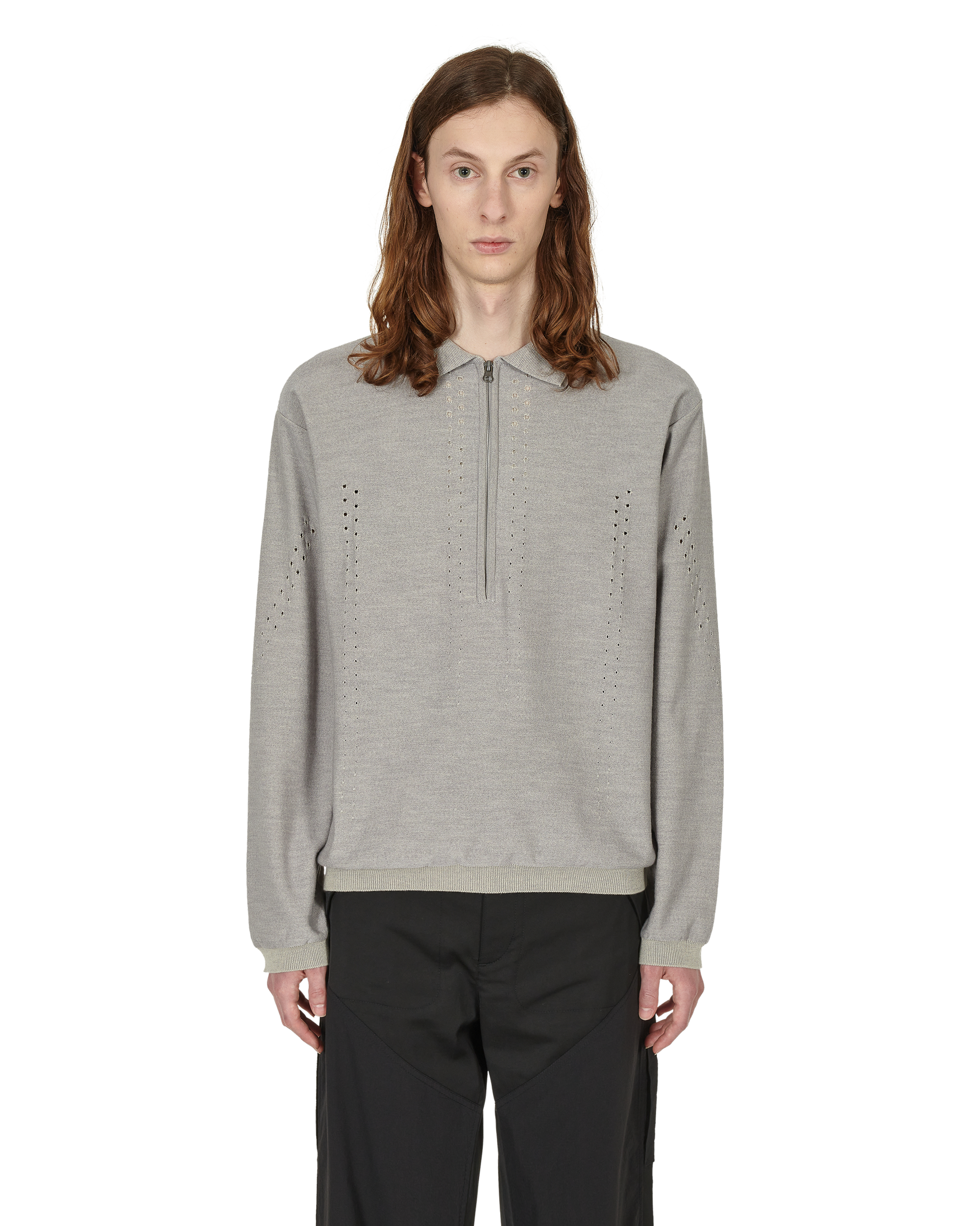 ROA Merino Polo J277289-L-Grey front