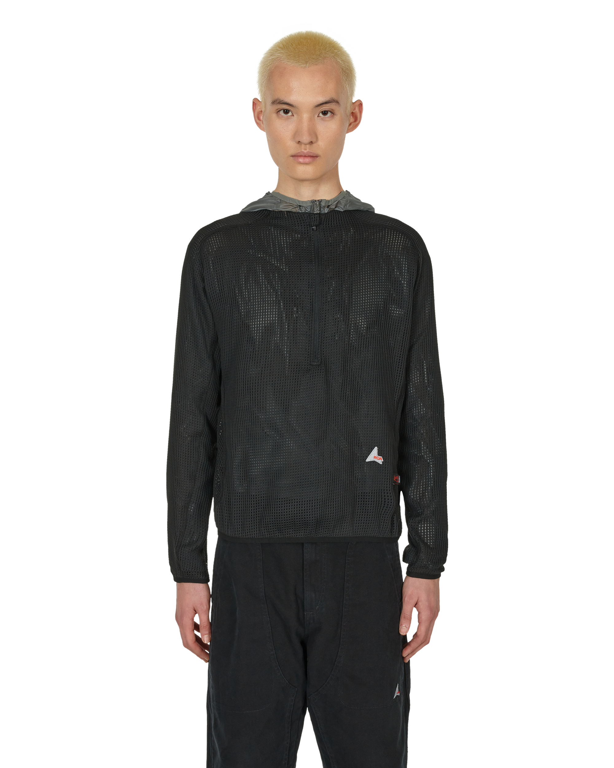 ROA Mesh Zip Up J277322-M-Black front