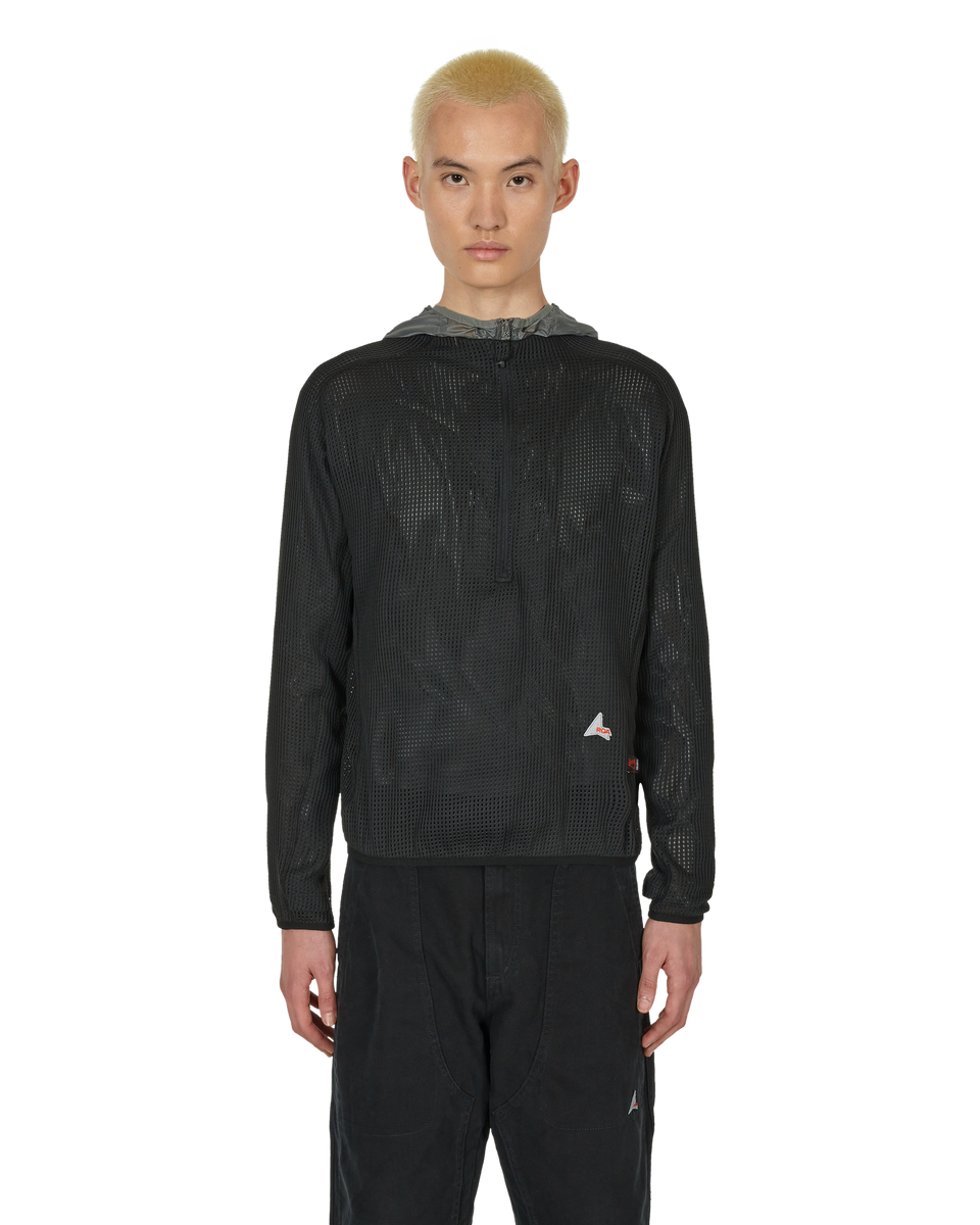 【ROA / ロア】roa hiking MESH ZIP UP SWEATER Mesh Zip Up Black – ROA