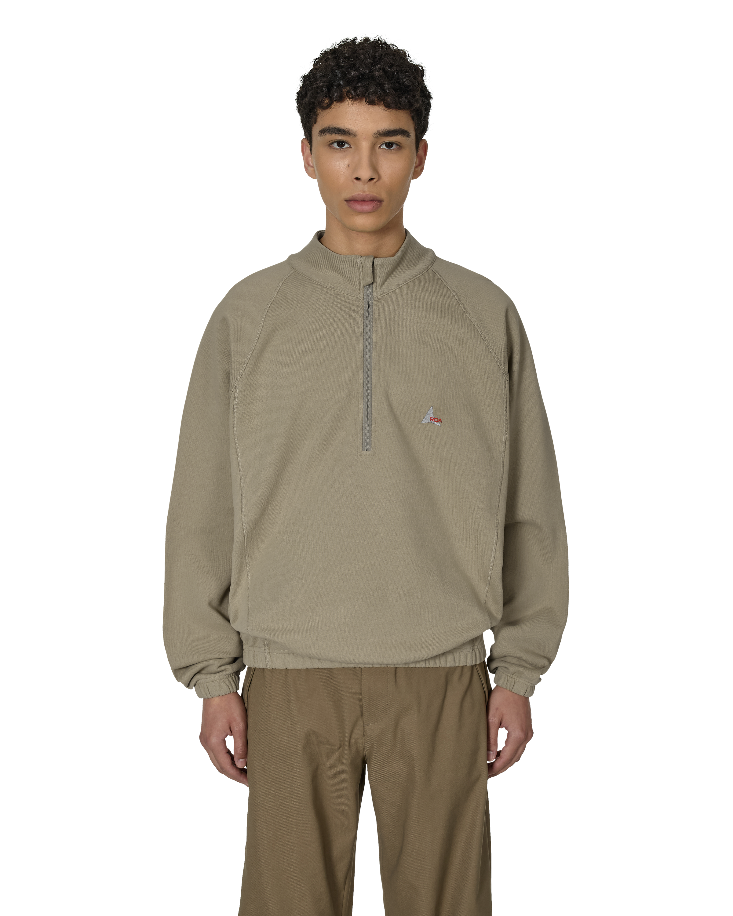 ROA Heavy Half Zip J302072-M-Grey front
