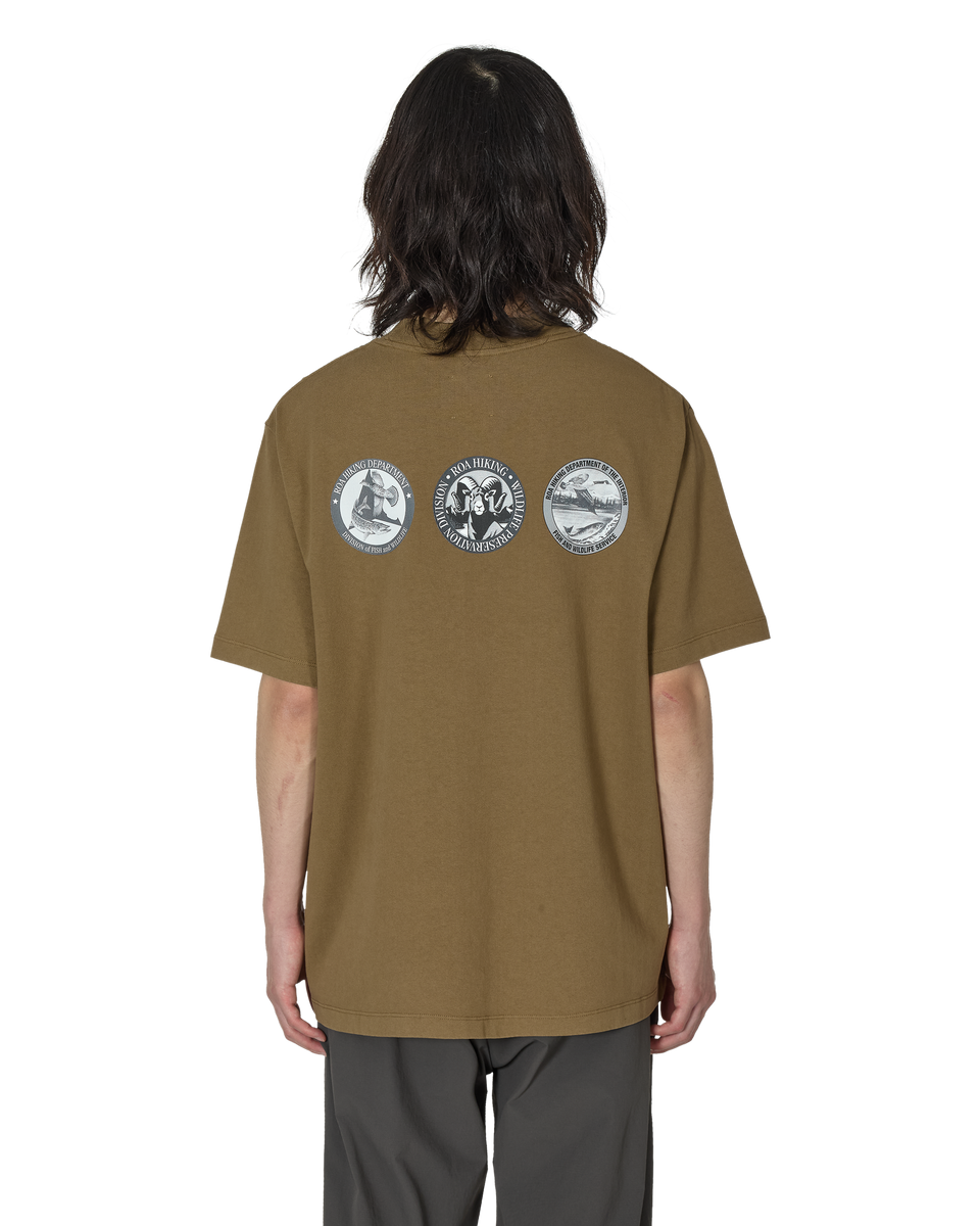 Tシャツ・カットソー ROA Service organic cotton t-shirt ROA(ロア) Service organic cotton t-shirt半袖Tシャツ ブラック