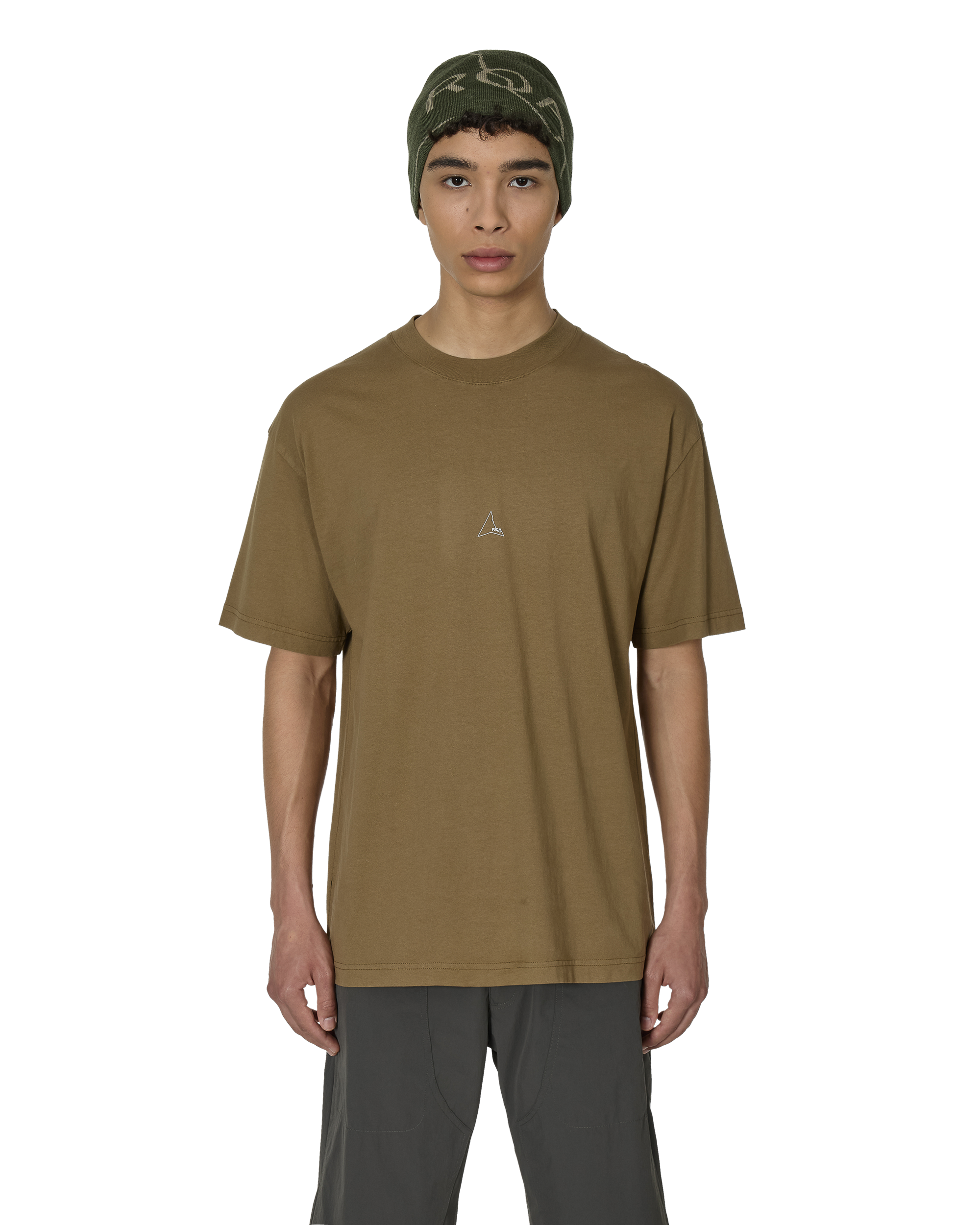 ROA Logo T Shirt J302117-S-Brown front