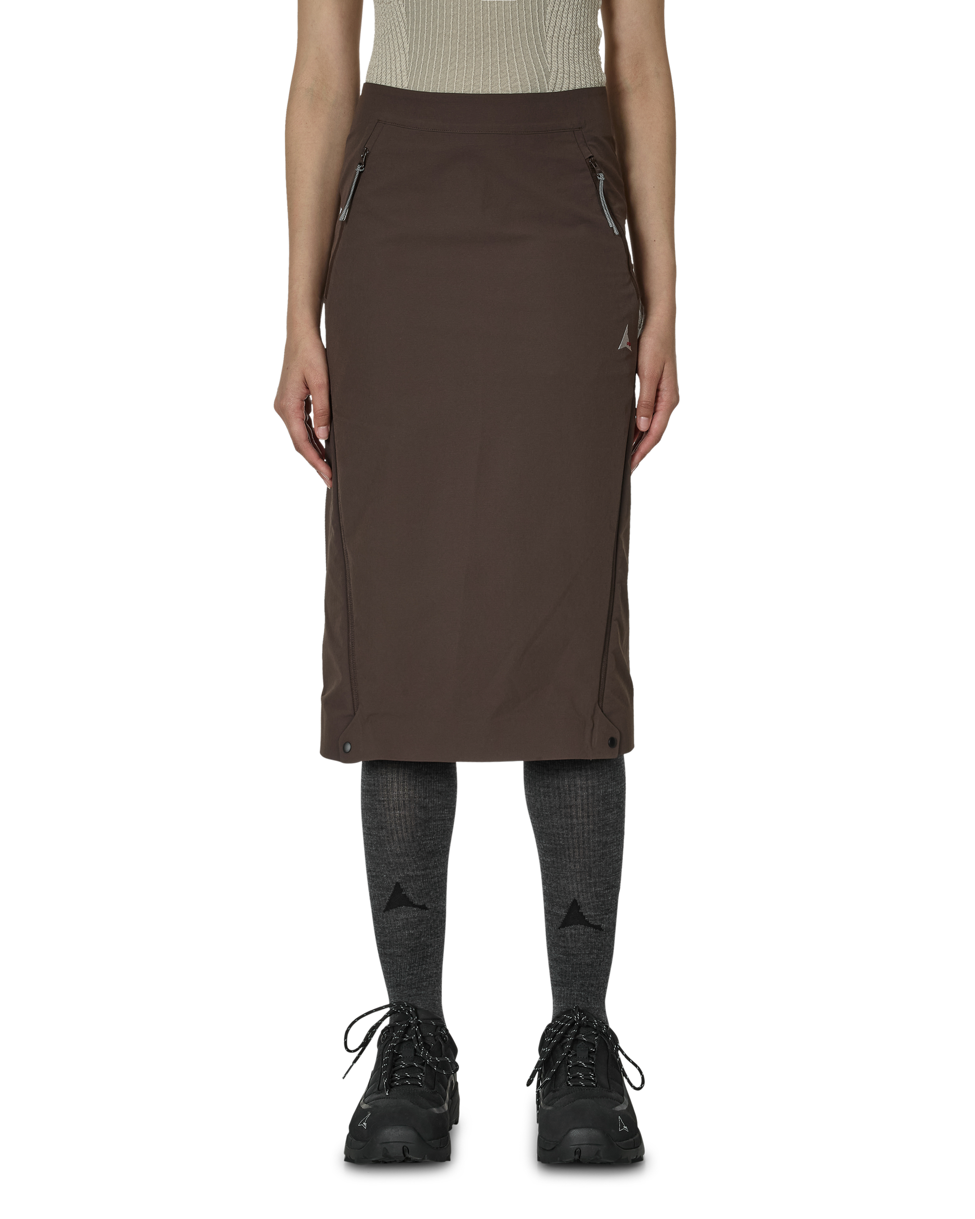 ROA Y Zip Skirt J302777-XS-Brown front