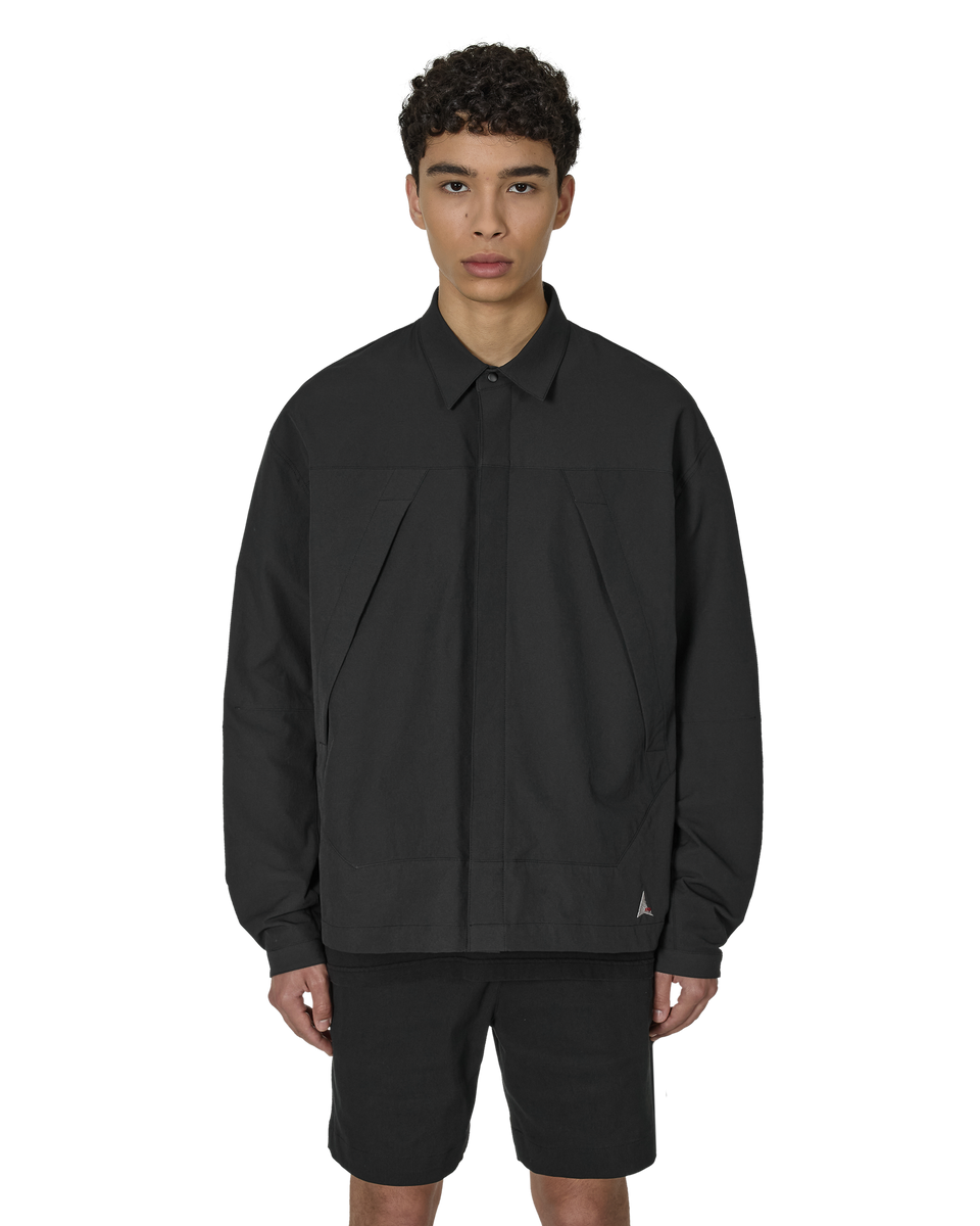 Check Zip-Thru Water Repellent Overshirt Jacket | Grey