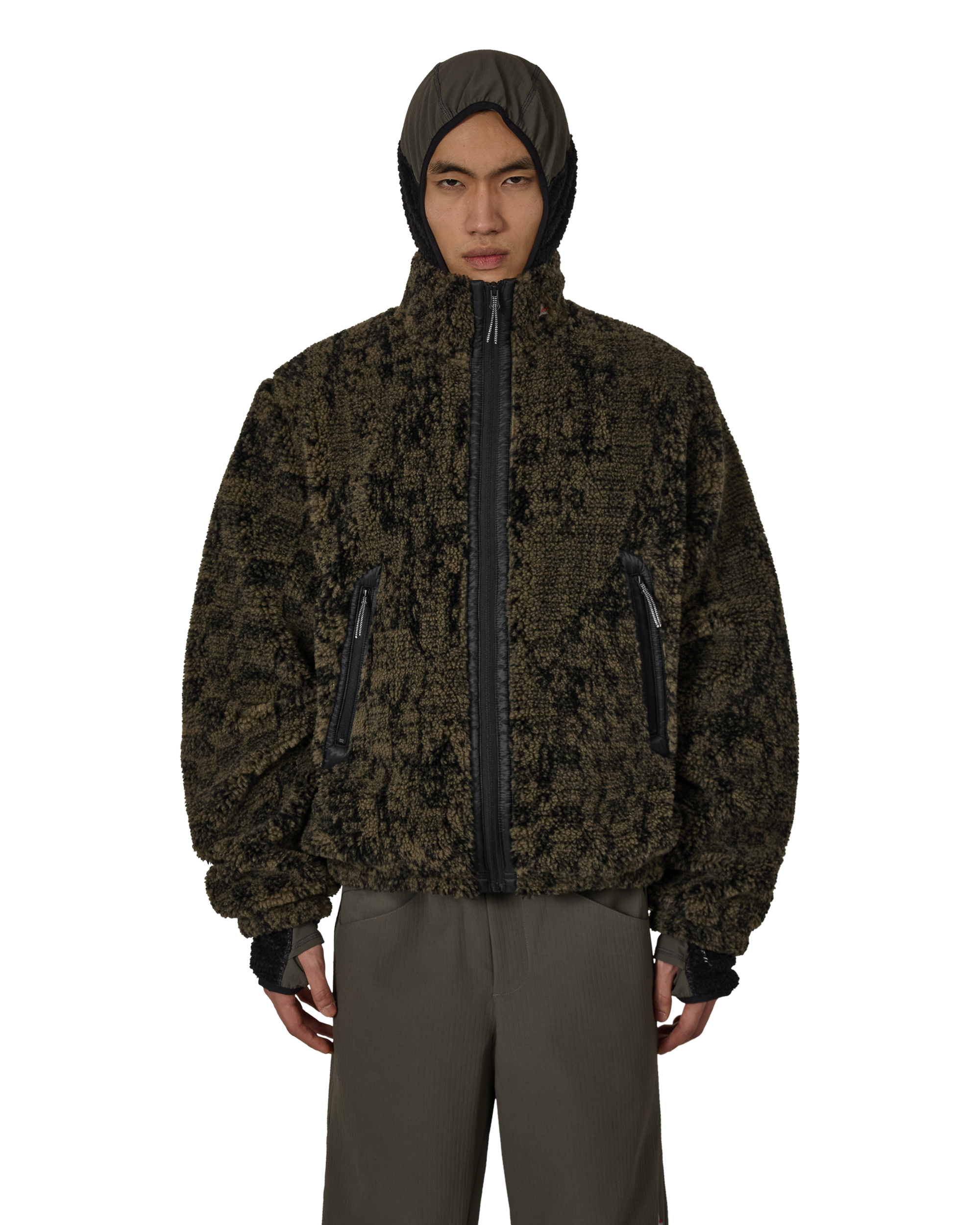 ROA Ewe Furry Jacket J315743-S-Green front