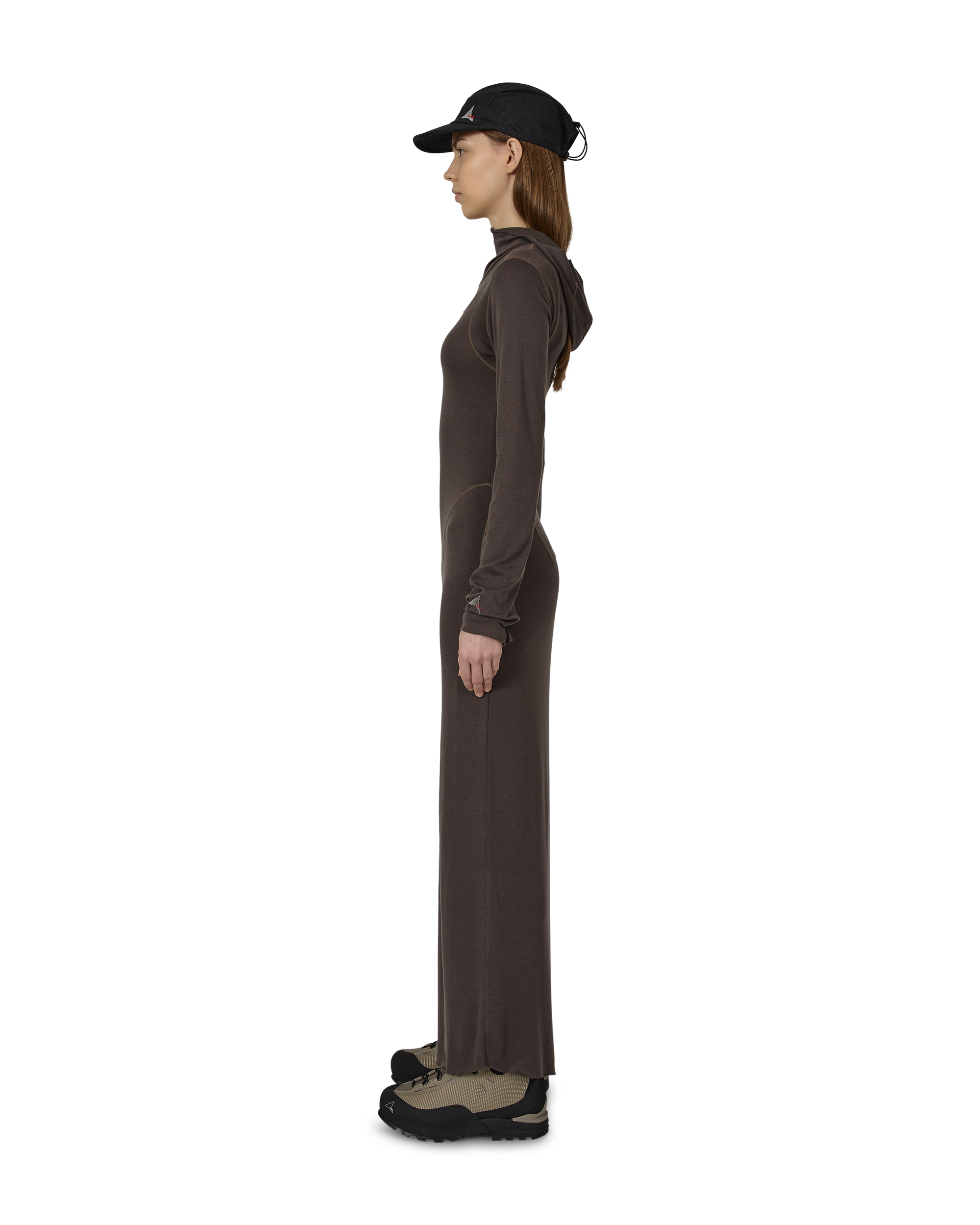 ROA Themba Sheer Hooded Dress J315899-XS-Grey 2