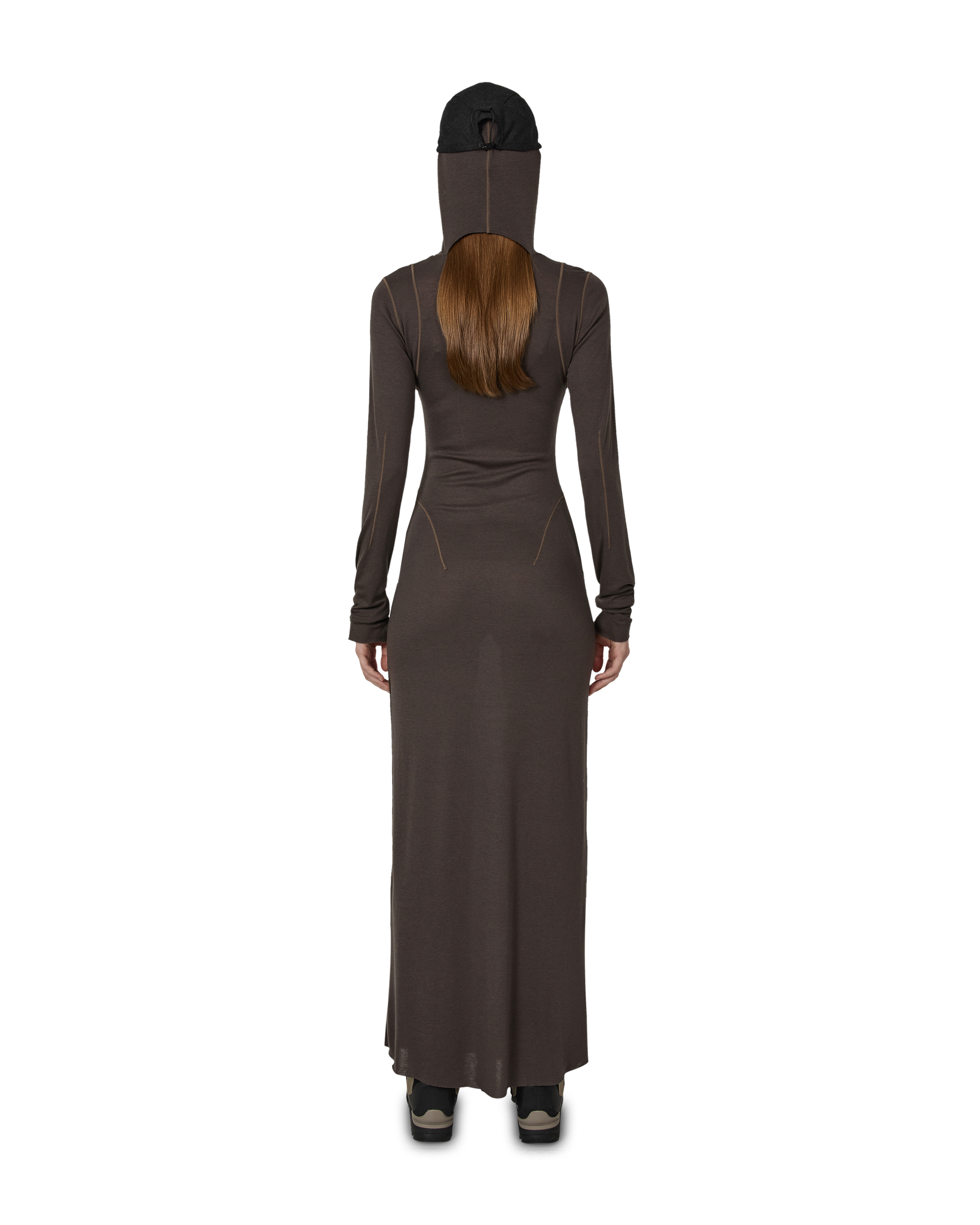 ROA Themba Sheer Hooded Dress J315899-XS-Grey 3