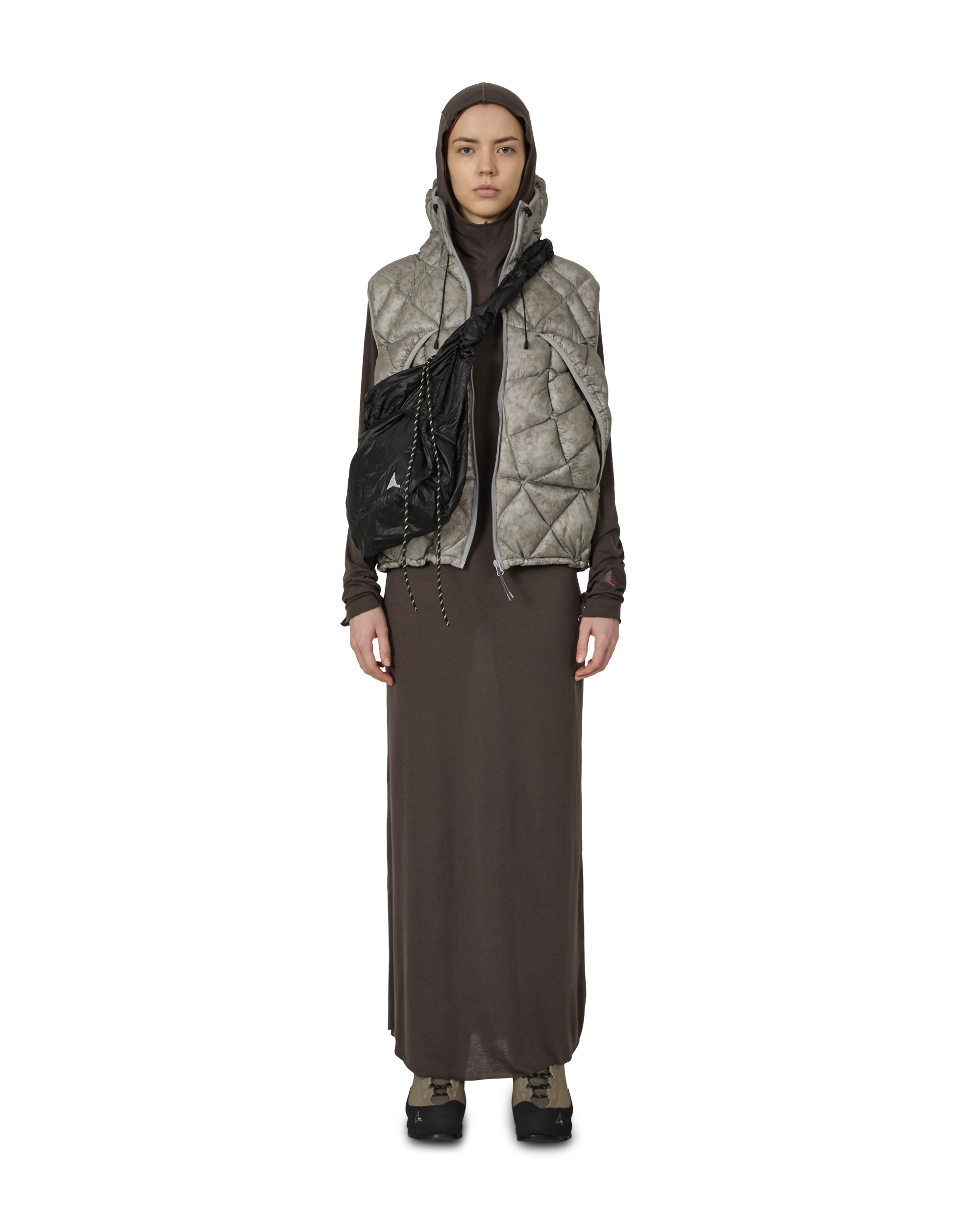 ROA Themba Sheer Hooded Dress J315899-XS-Grey 4