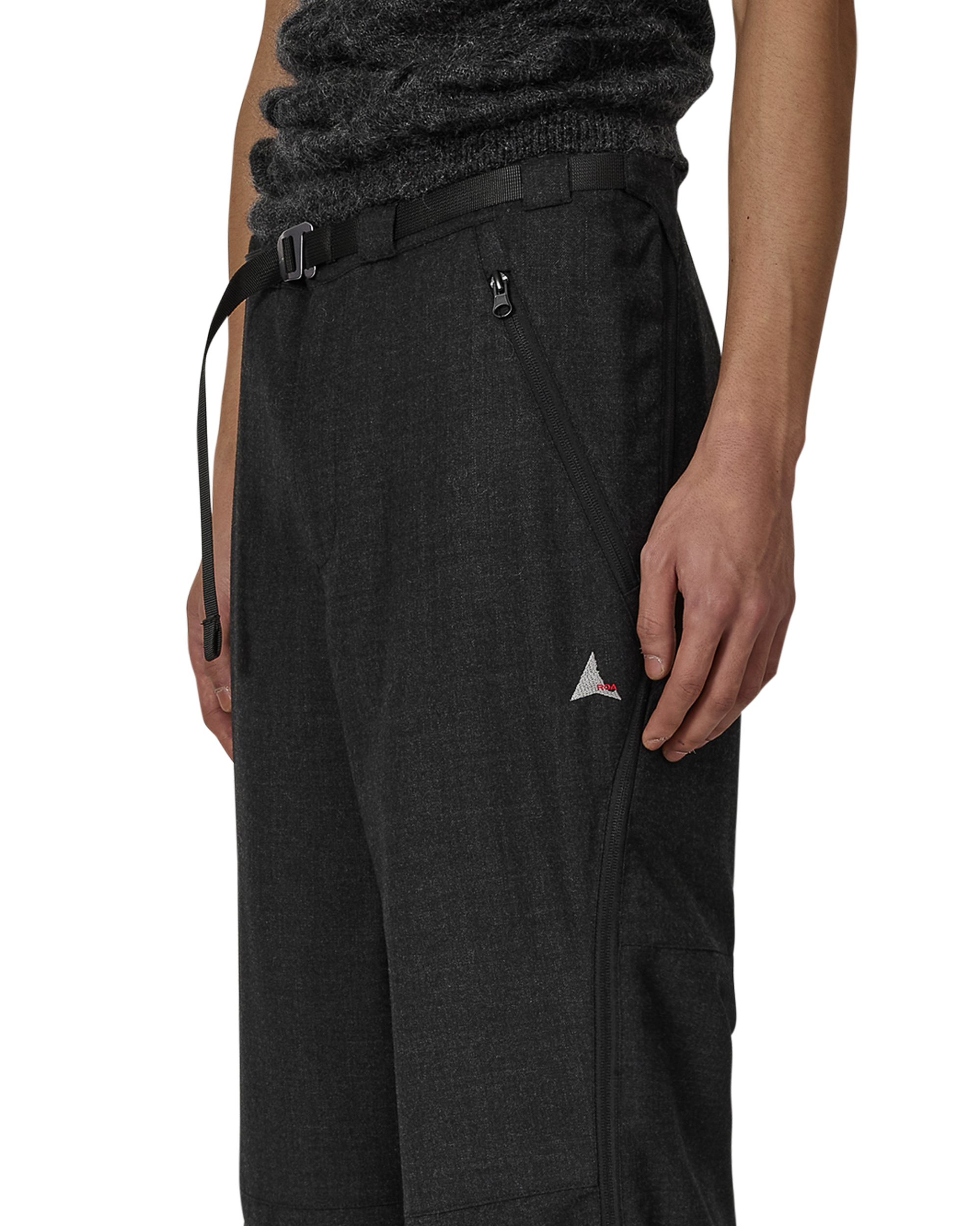 ROA Y Zip Wool Twill Pant J315907-S-Grey 5