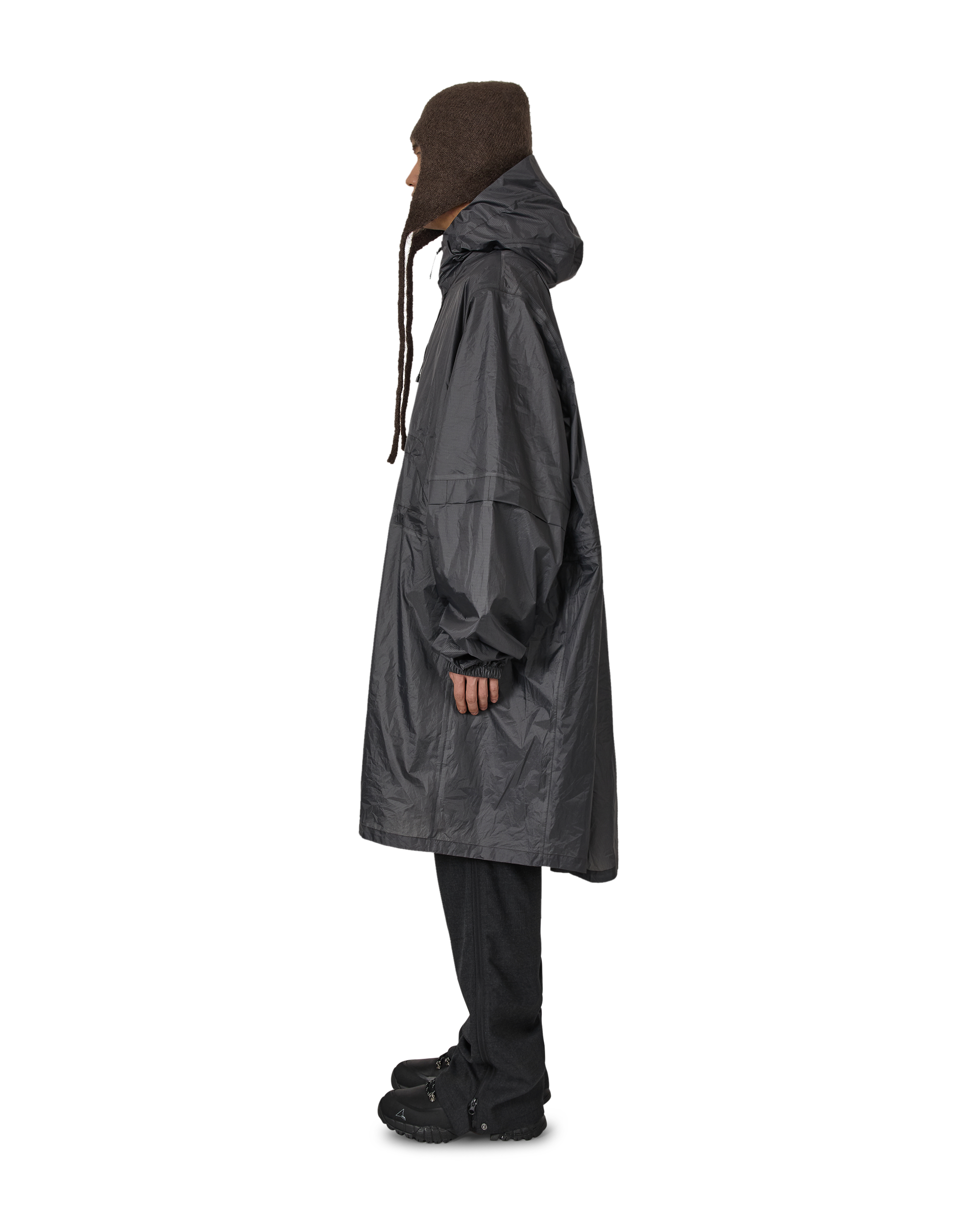 ROA Surface Packable Grid Rain Coat J315914-M-Grey 2