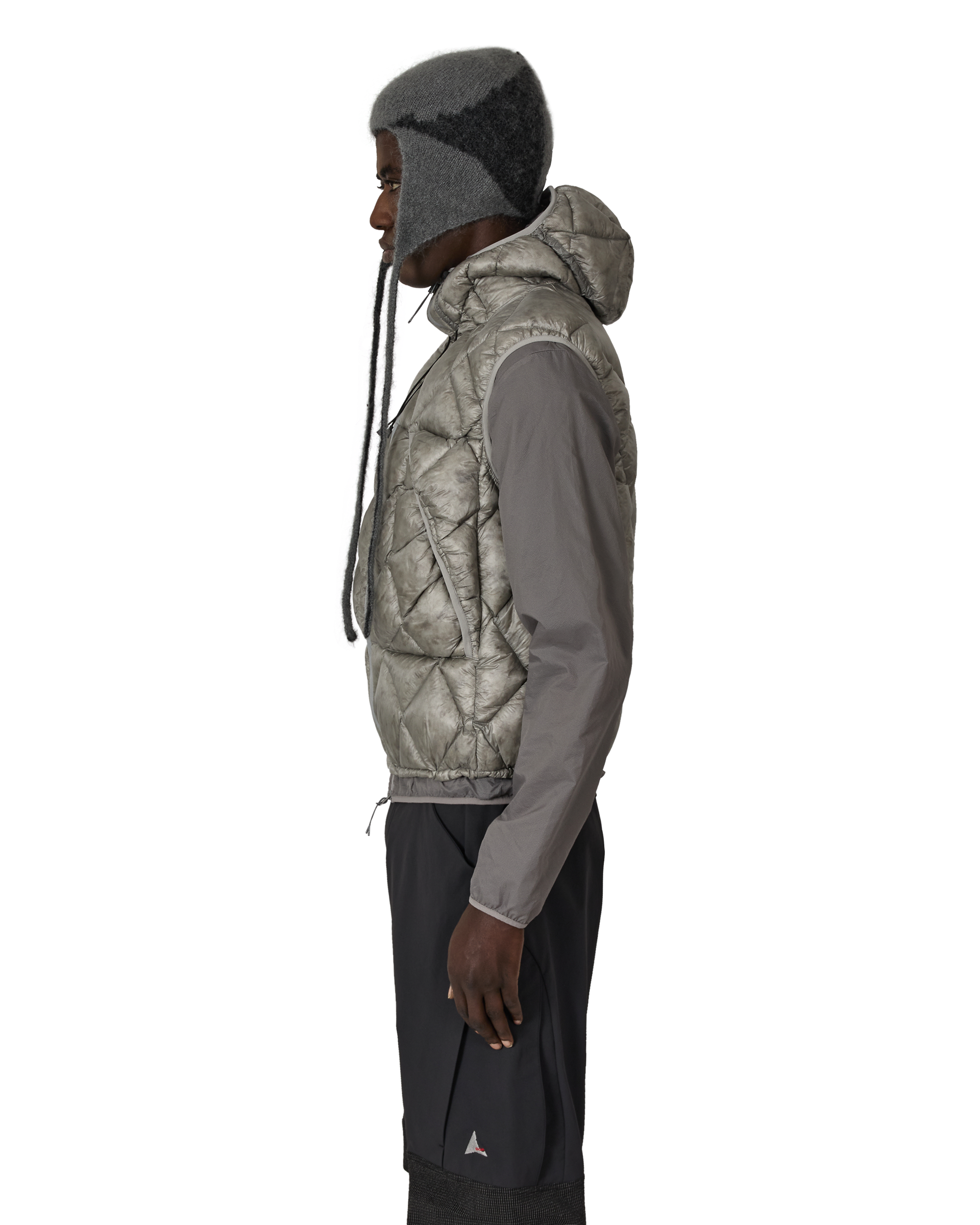 ROA Nuna 800 Fill Power Hooded Down Vest J315915-S-Grey 2