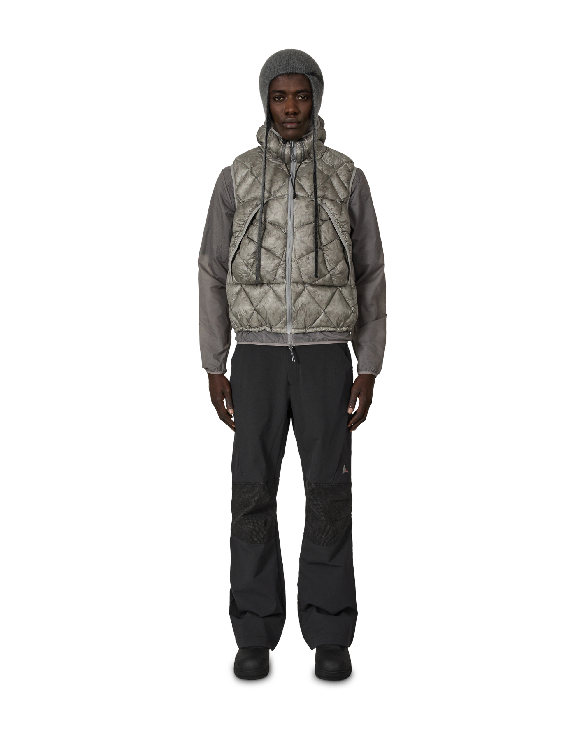 ROA Nuna 800 Fill Power Hooded Down Vest J315915-S-Grey 4