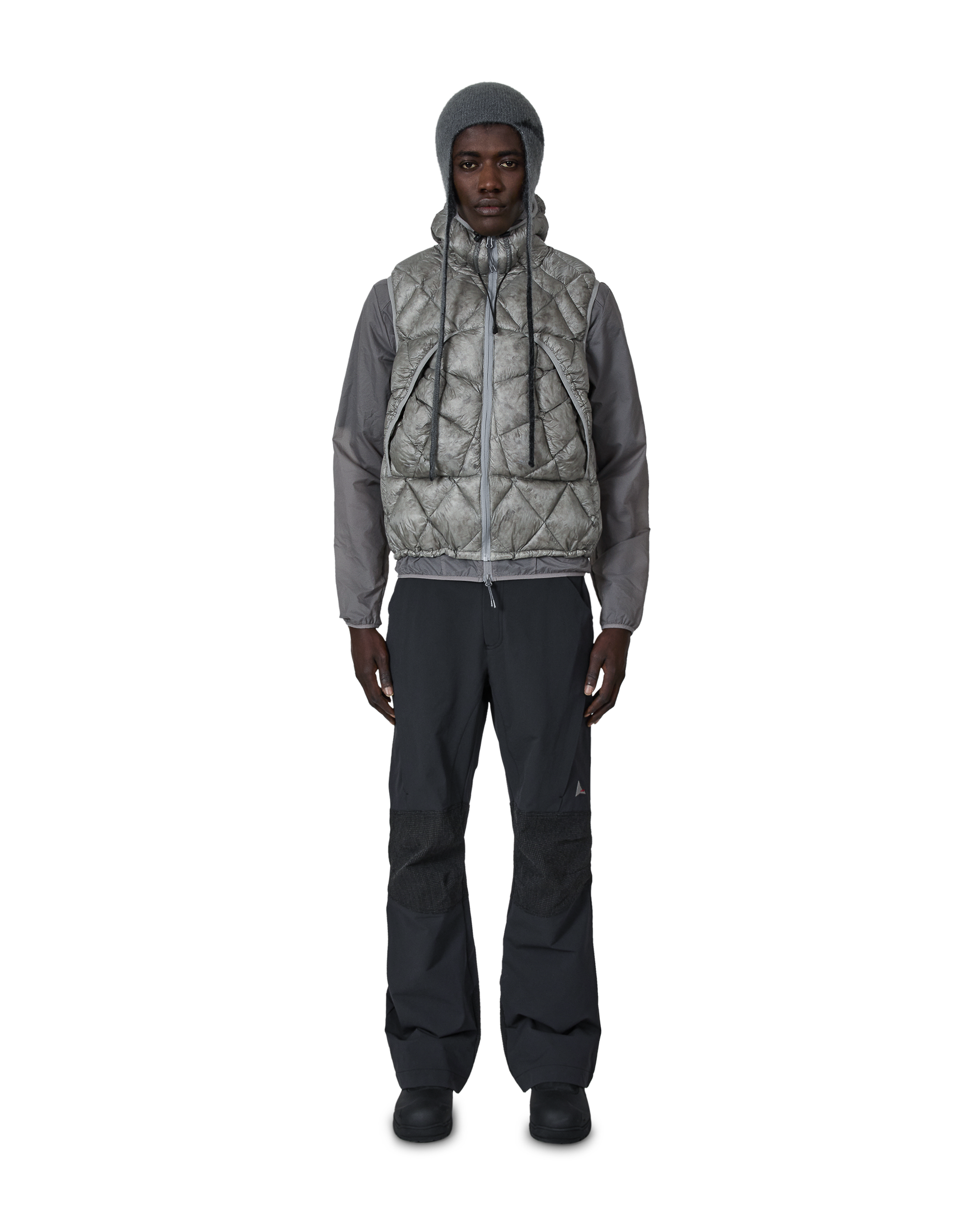 ROA Nuna 800 Fill Power Hooded Down Vest J315915-M-Grey 4