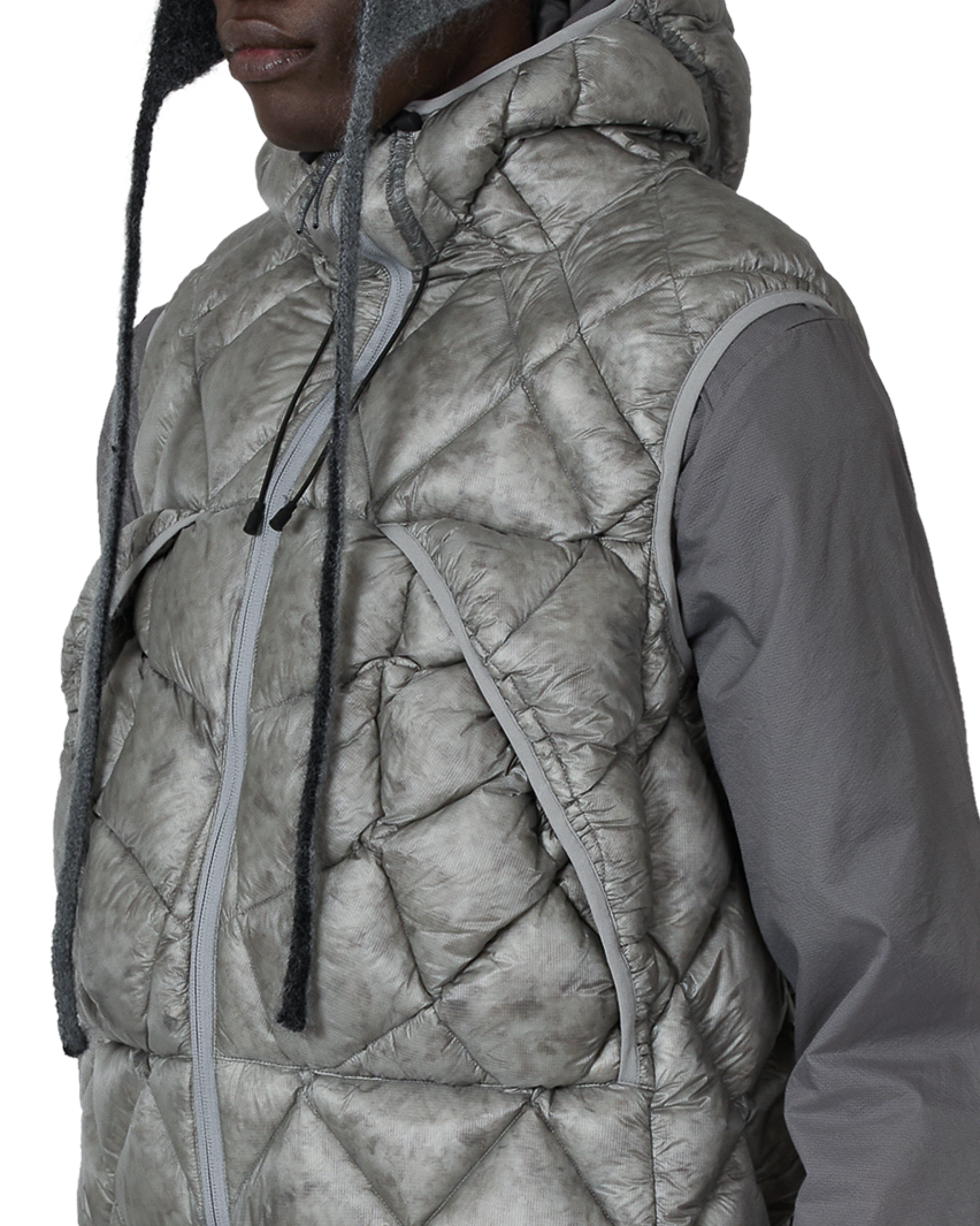 ROA Nuna 800 Fill Power Hooded Down Vest J315915-M-Grey 5