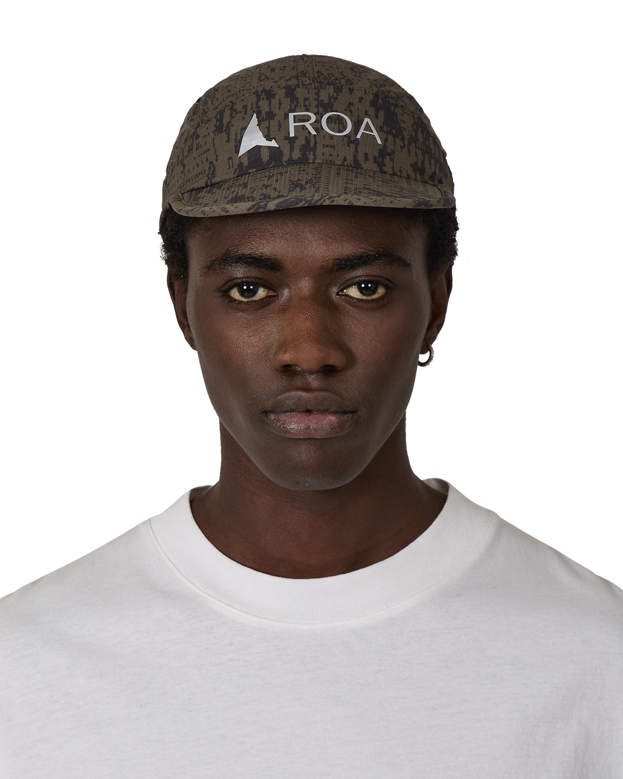 ROA Bri Melted Print Open Weave Cap J315916-ONE SIZE-Green 5