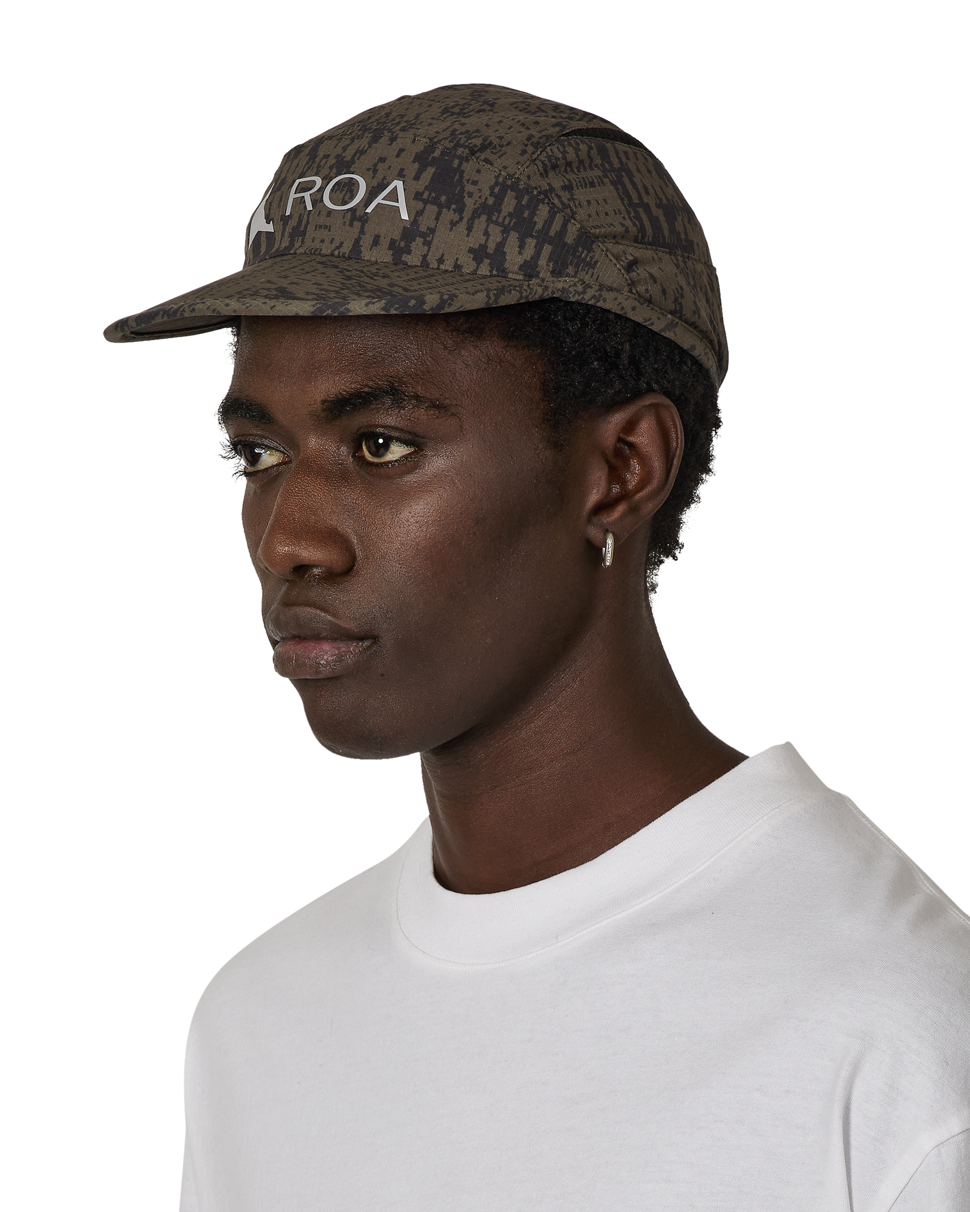 ROA Bri Melted Print Open Weave Cap J315916-ONE SIZE-Green 6