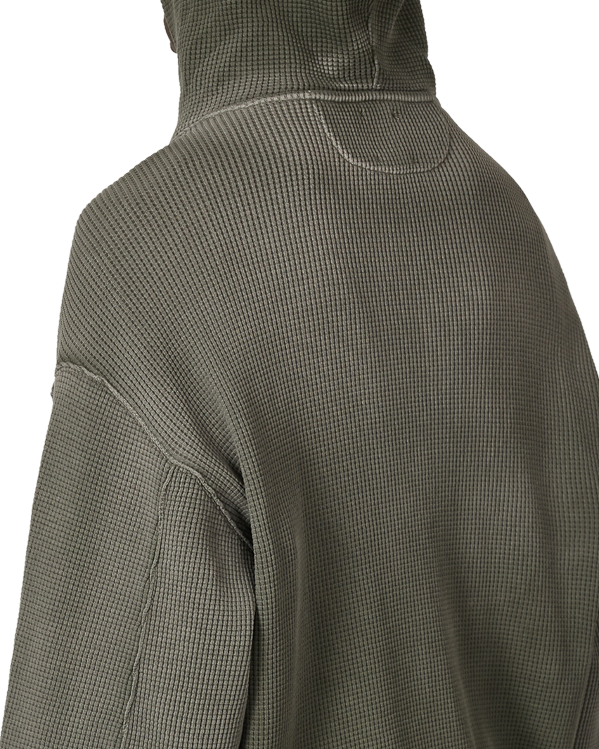 ROA Bee Sun Faded Waffle Zip Up Hoodie J316803-S-Green 7