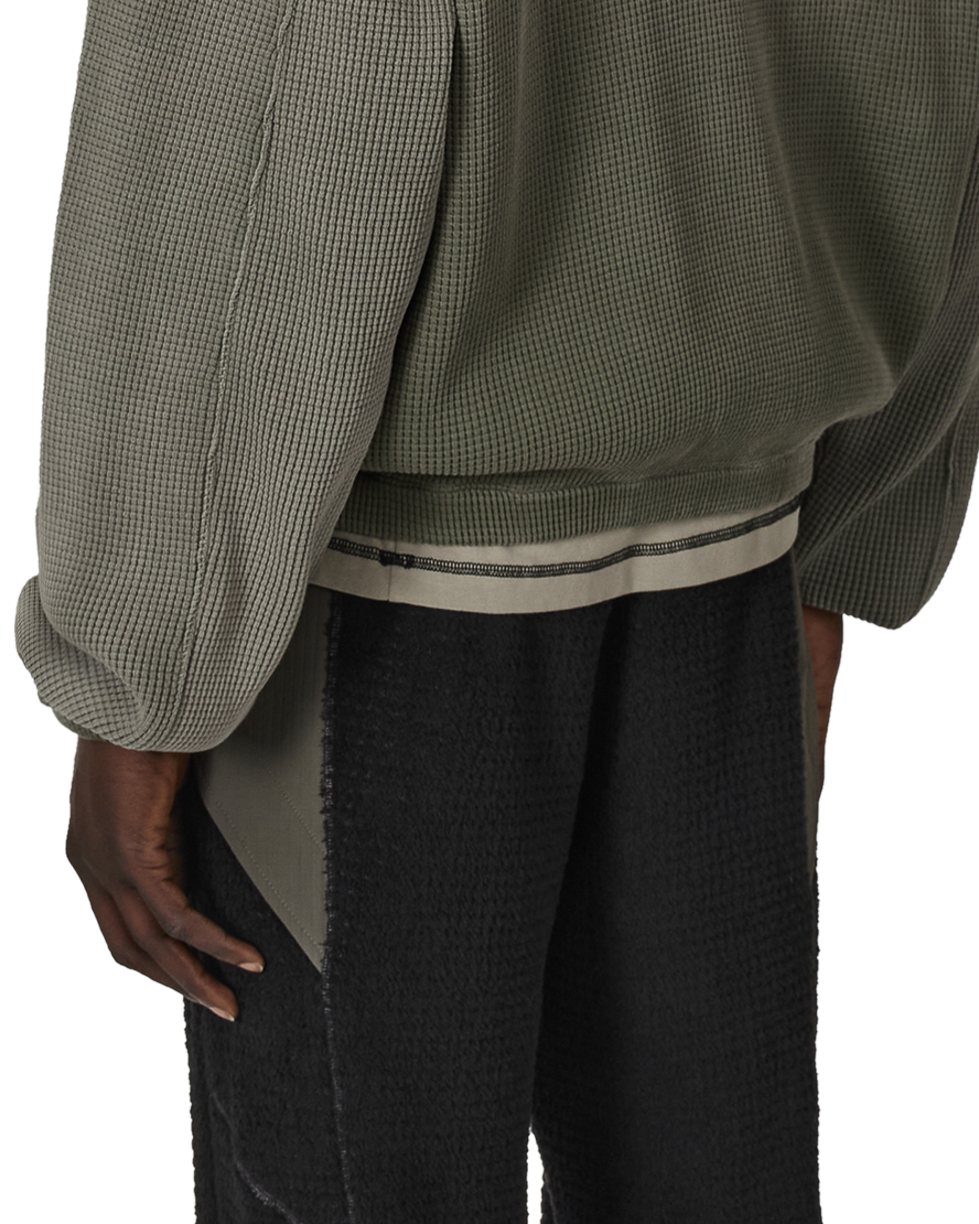 ROA Bee Sun Faded Waffle Zip Up Hoodie J316803-S-Green 8
