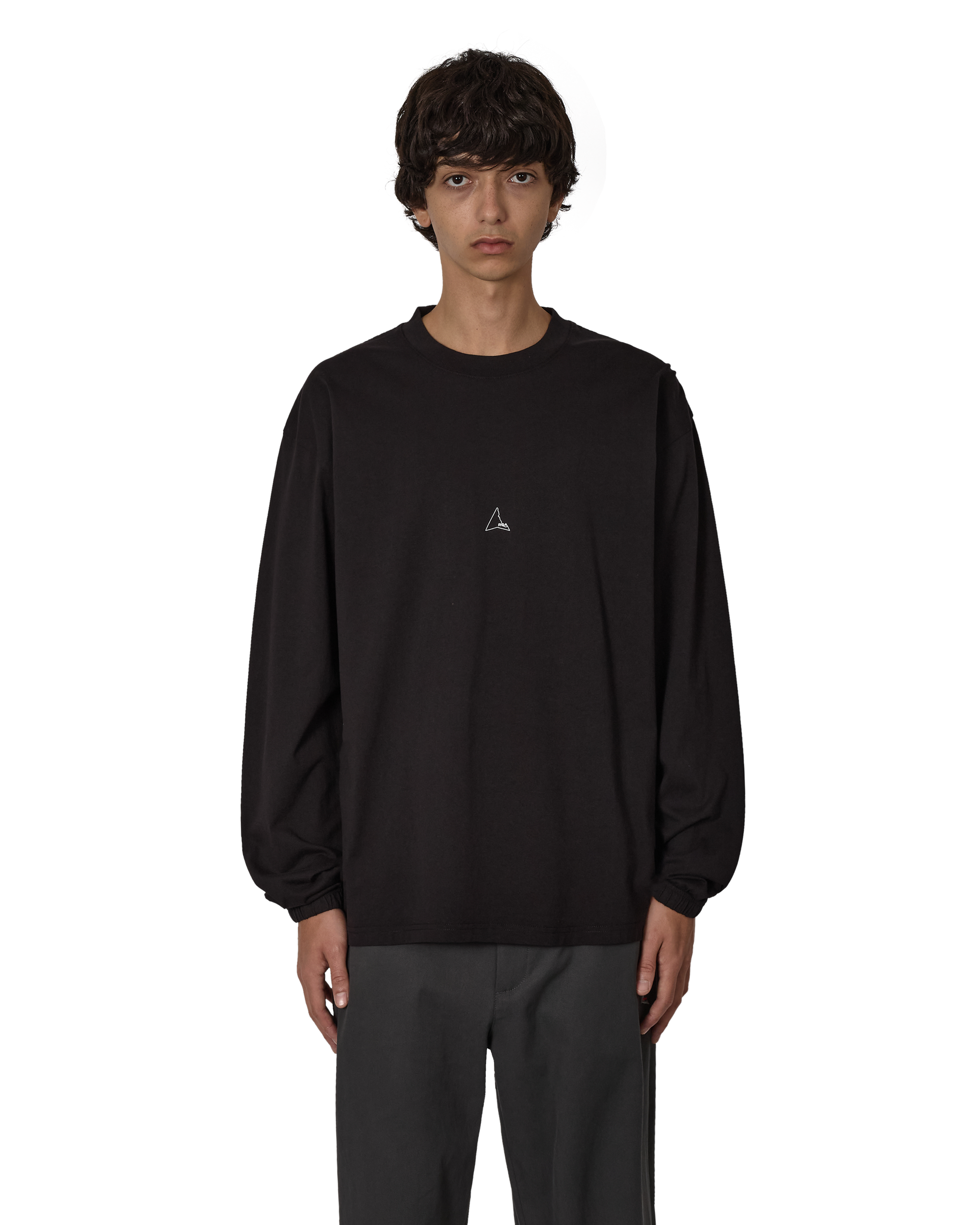 ROA Logo Organic Long Sleeve J316791-S-Black front