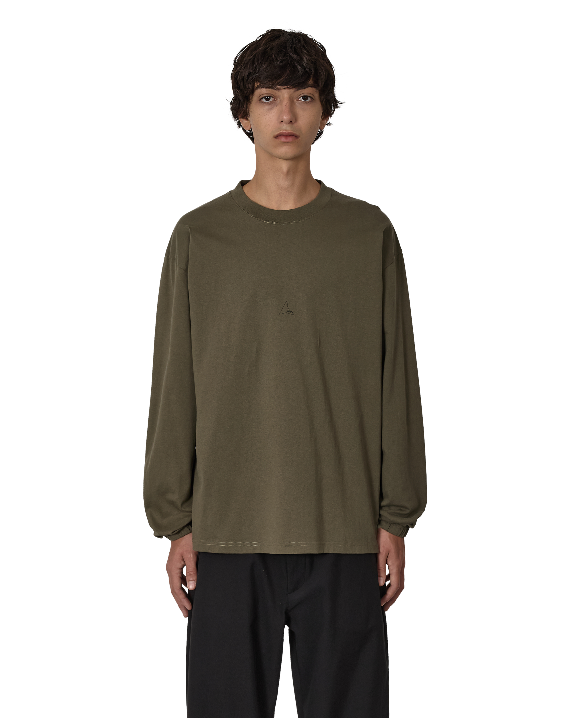 ROA Logo Organic Long Sleeve J316792-S-Green front