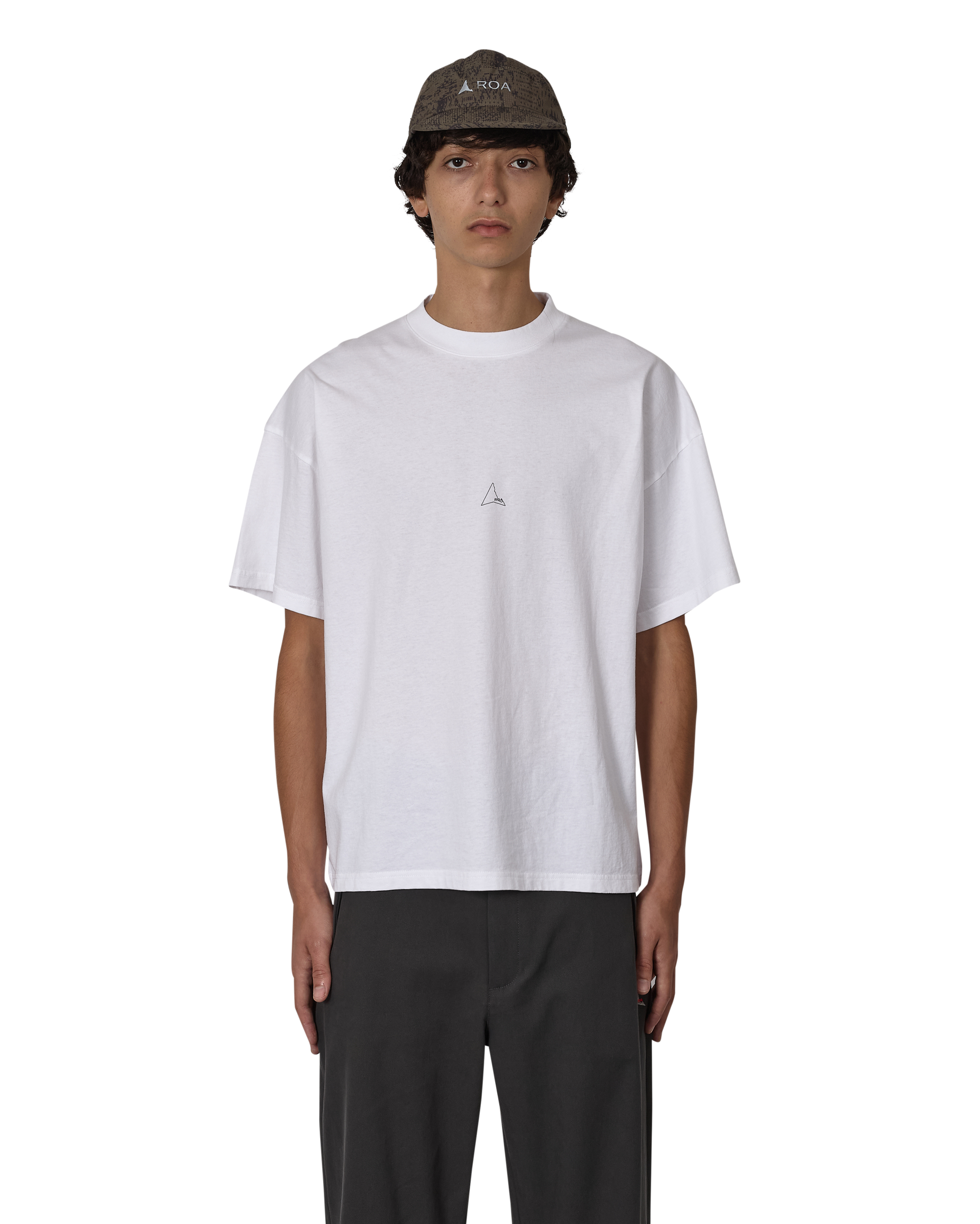 ROA Logo Organic T Shirt J316796-M-White front