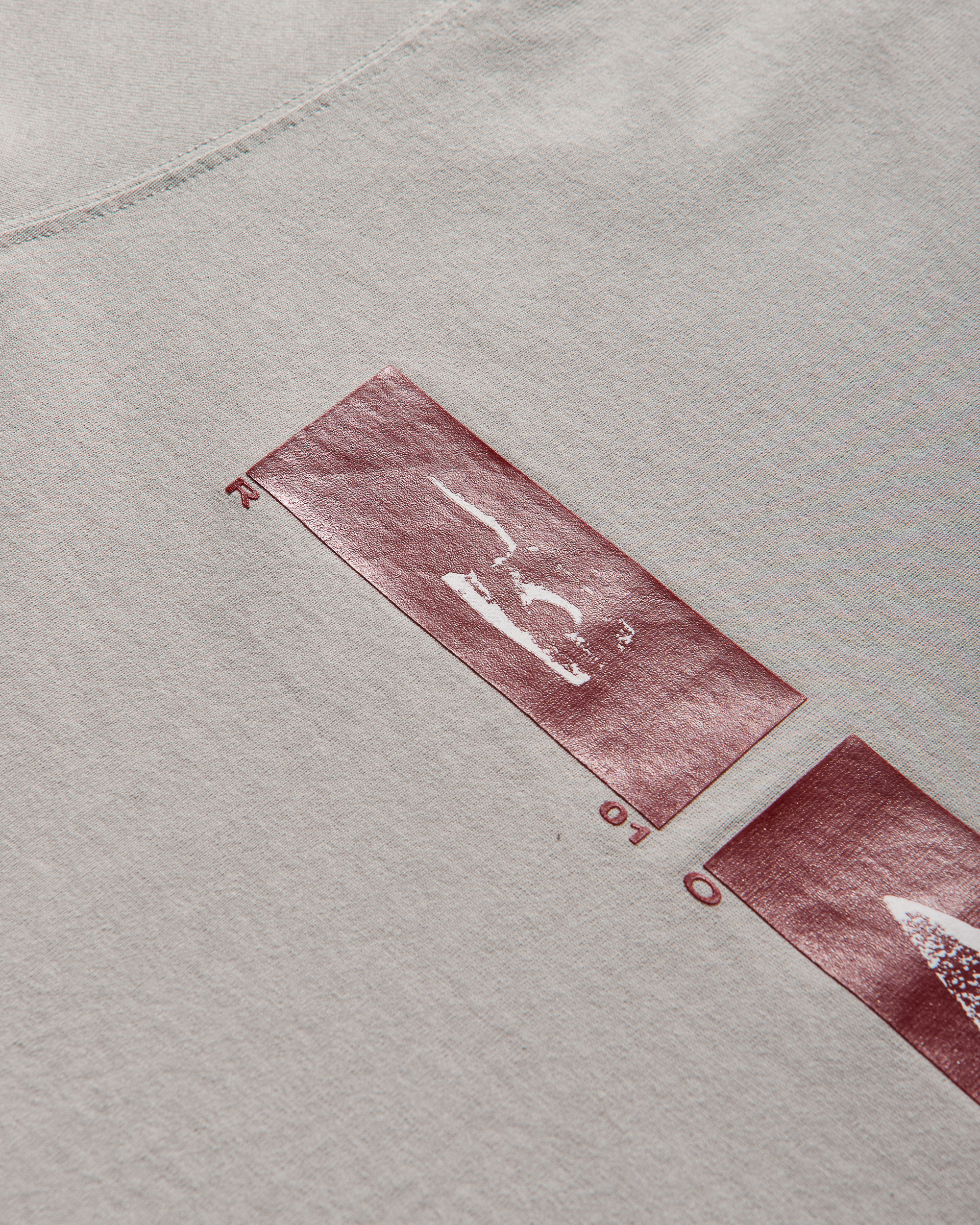 ROA Sticks Stitch Organic T Shirt J316807-S-Grey 11