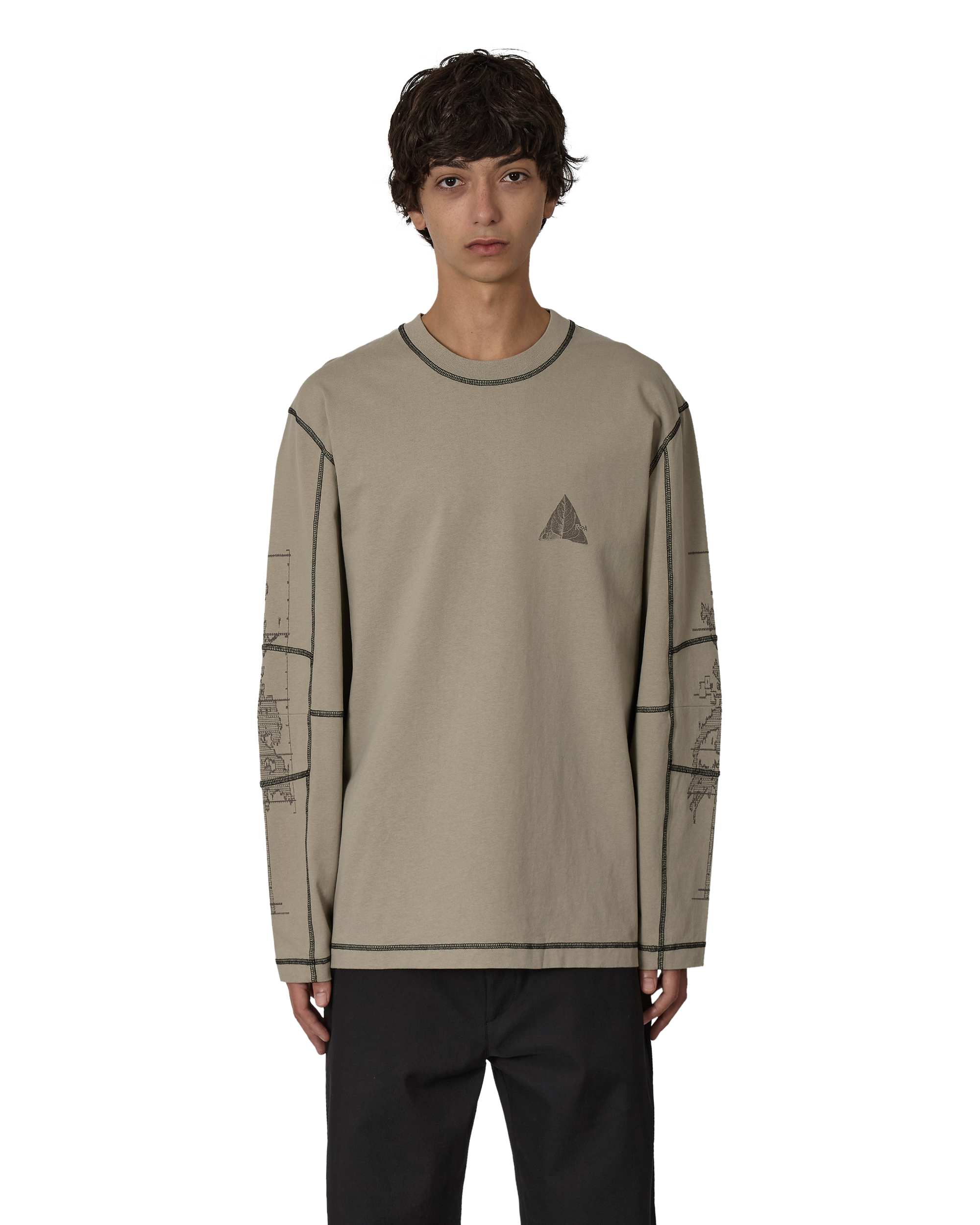 ROA Neolith Stitch Organic Long Sleeve J316809-S-Green front