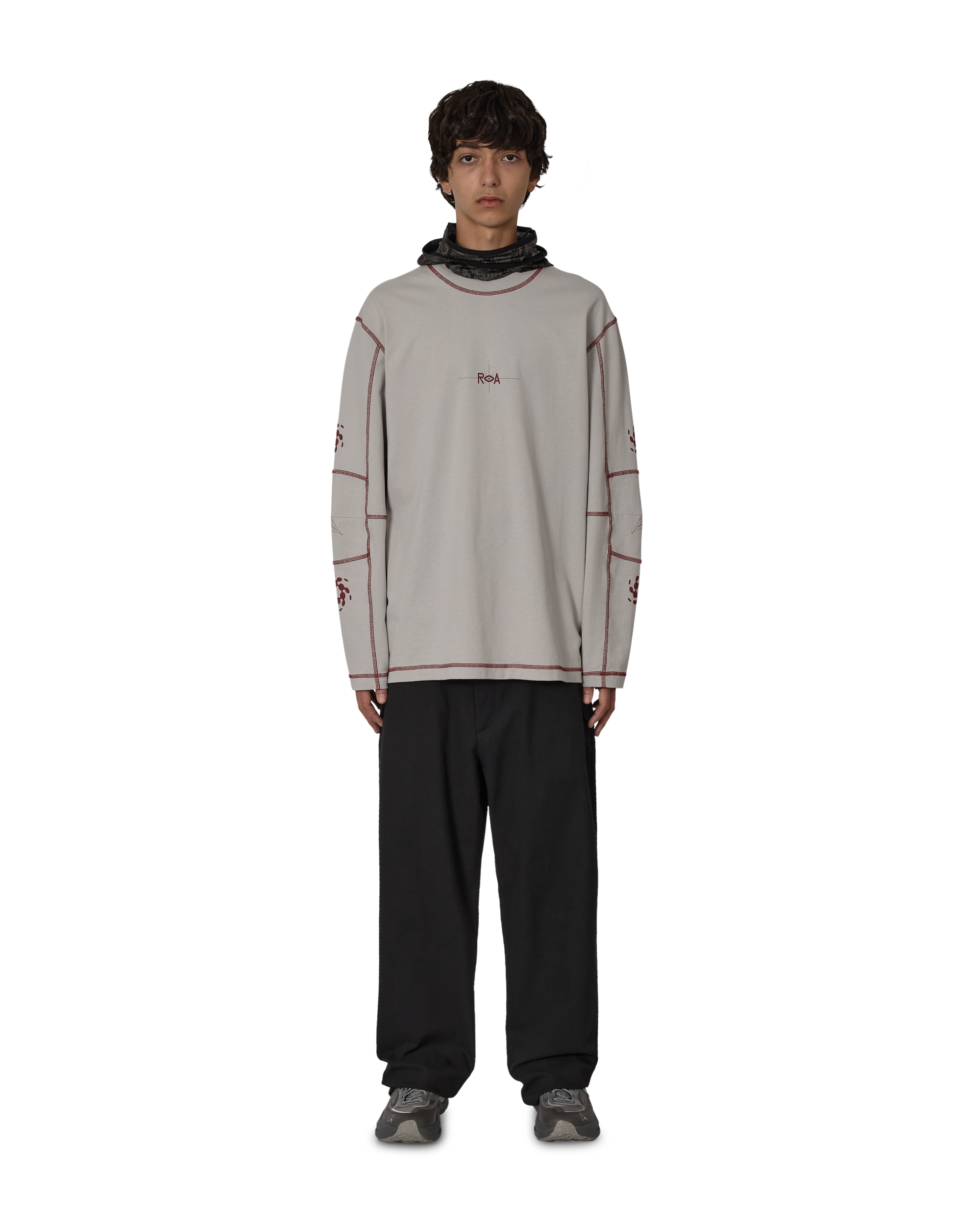 ROA Info Stitch Organic Long Sleeve J316810-S-Grey 4