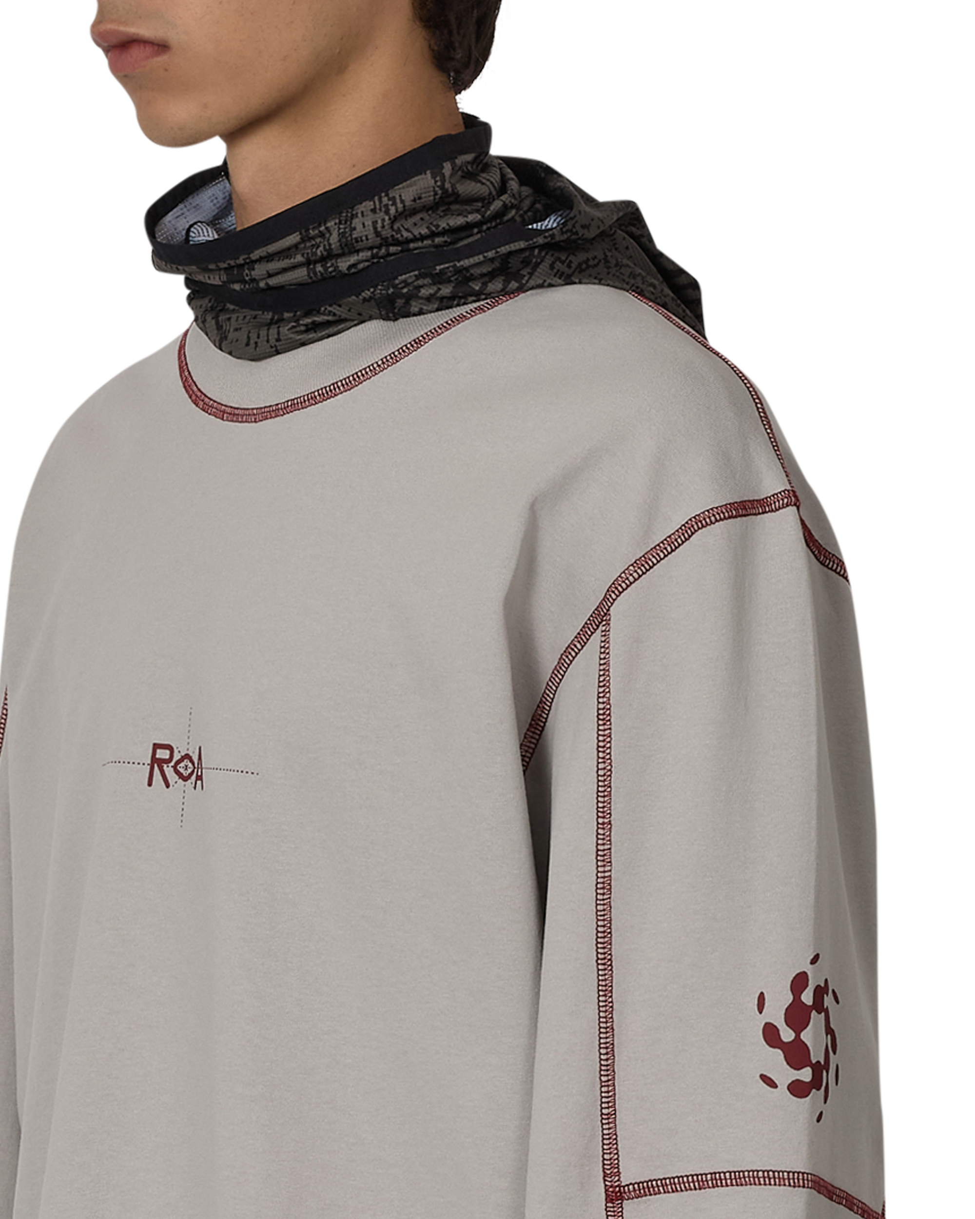 ROA Info Stitch Organic Long Sleeve J316810-S-Grey 5