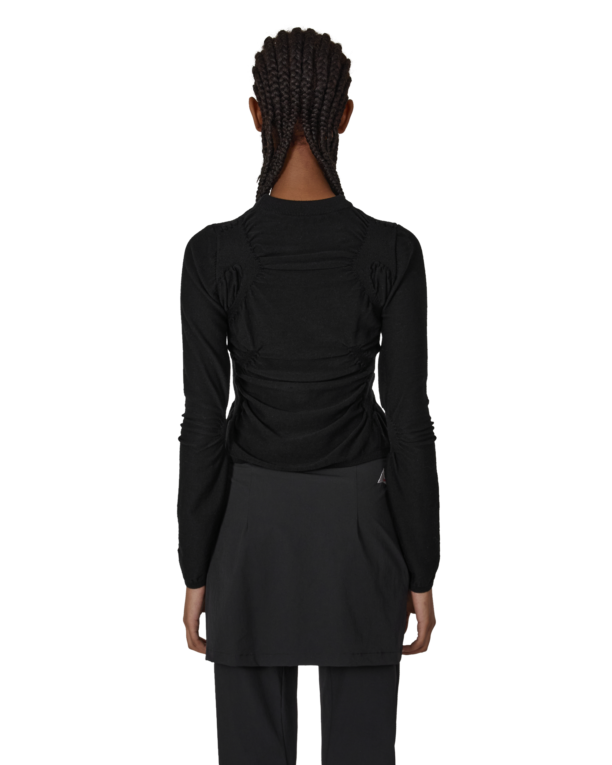 ROA Pinched Wool Knit Top J316866-S-Black 3
