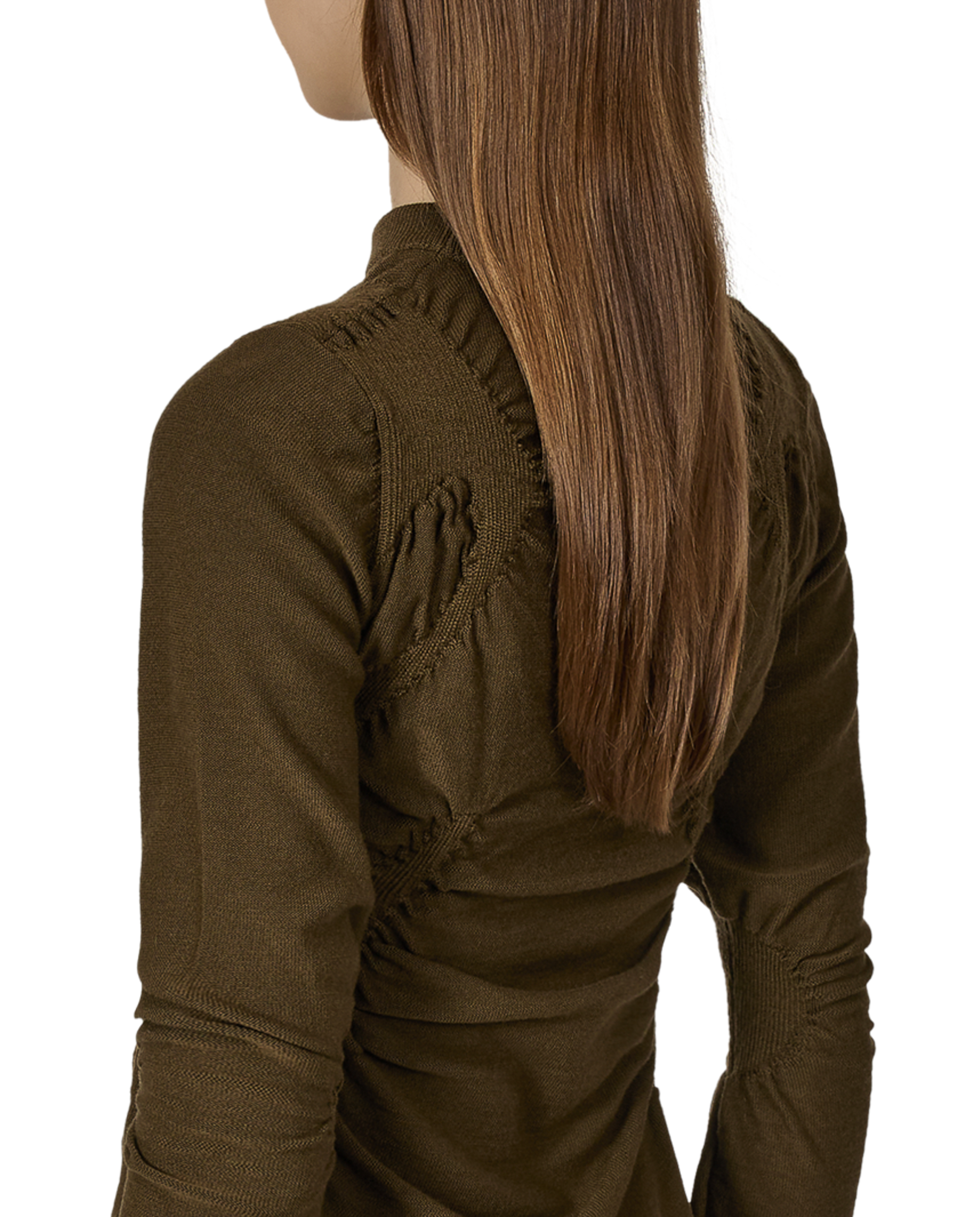 ROA Pinched Wool Knit Top J316867-S-Green 7