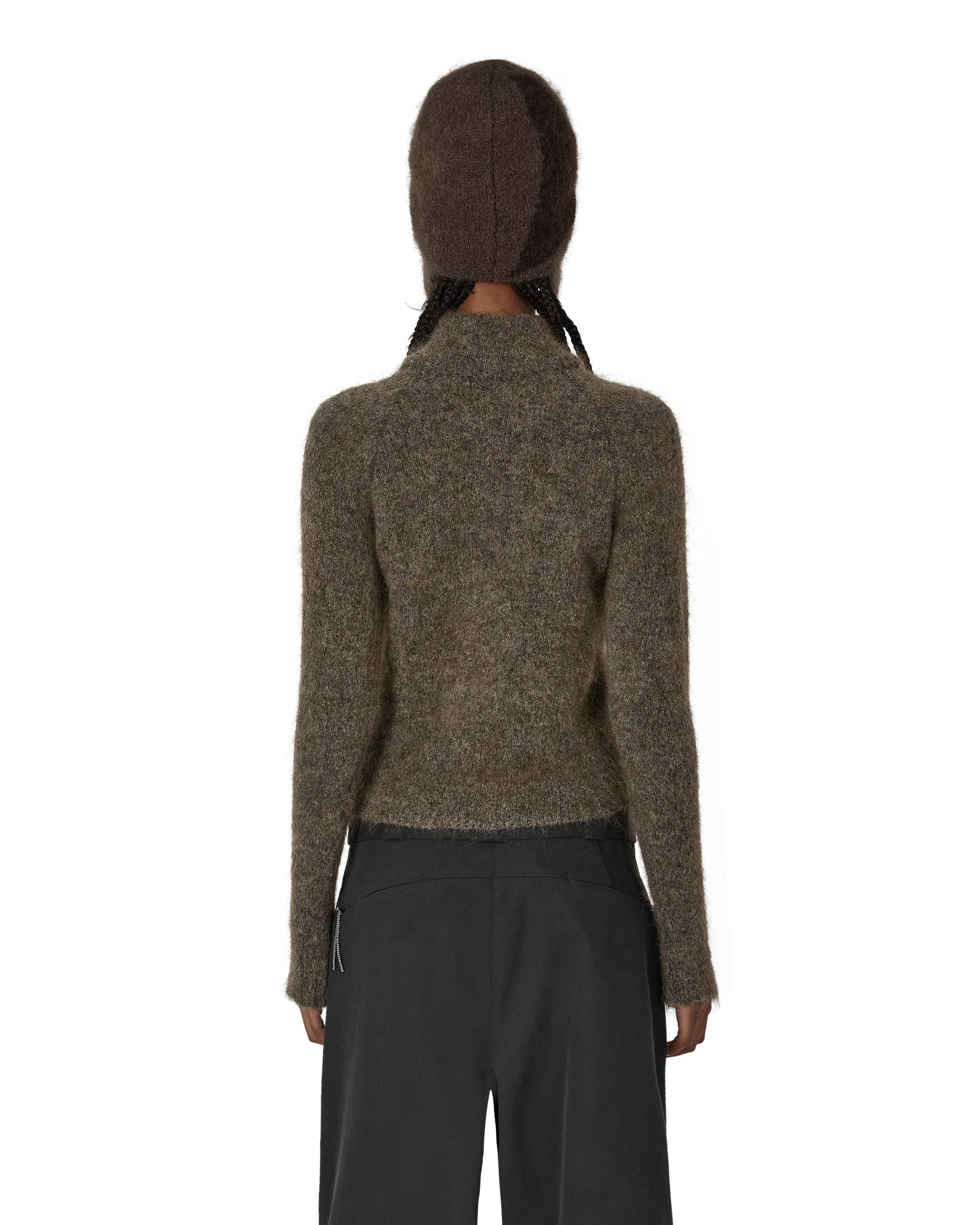 ROA Tasna Mohair Zip Up Sweater J316891-XS-Grey 3