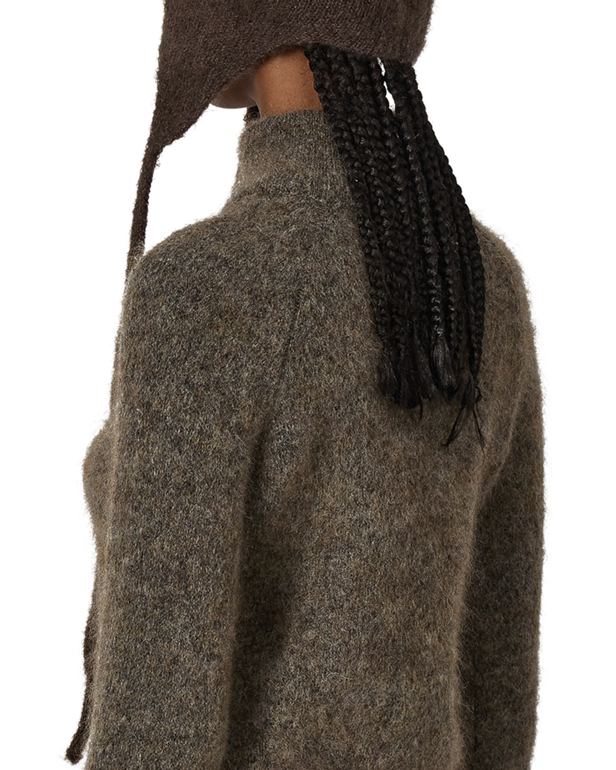 ROA Tasna Mohair Zip Up Sweater J316891-XS-Grey 7