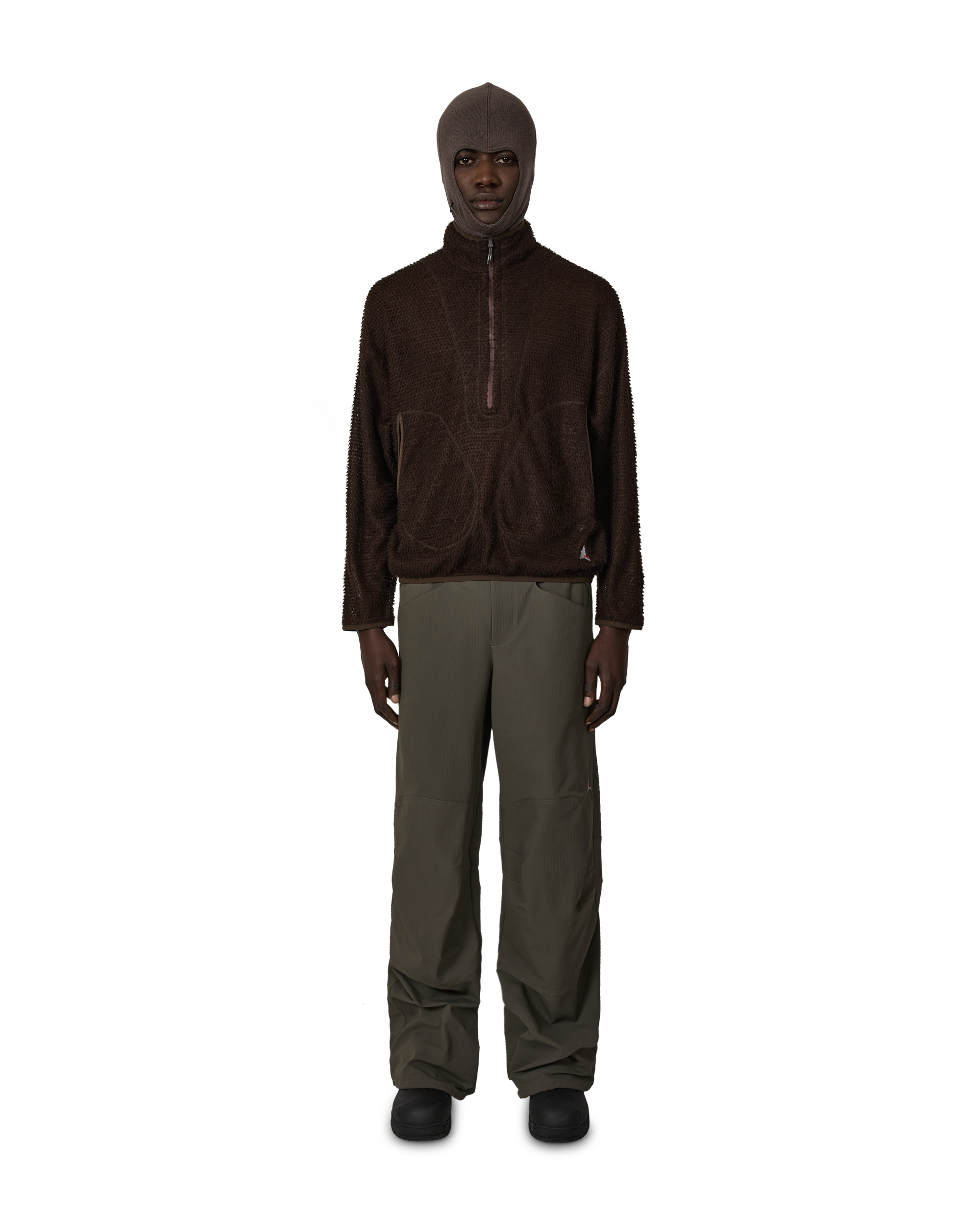 ROA Ocular Polartec Alpha Half Zip J316896-S-Brown 4