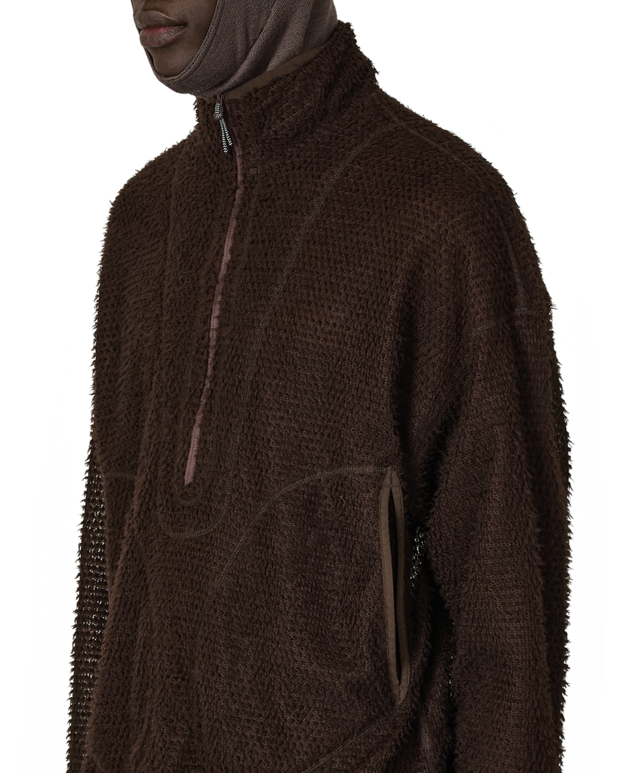 ROA Ocular Polartec Alpha Half Zip J316896-S-Brown 5