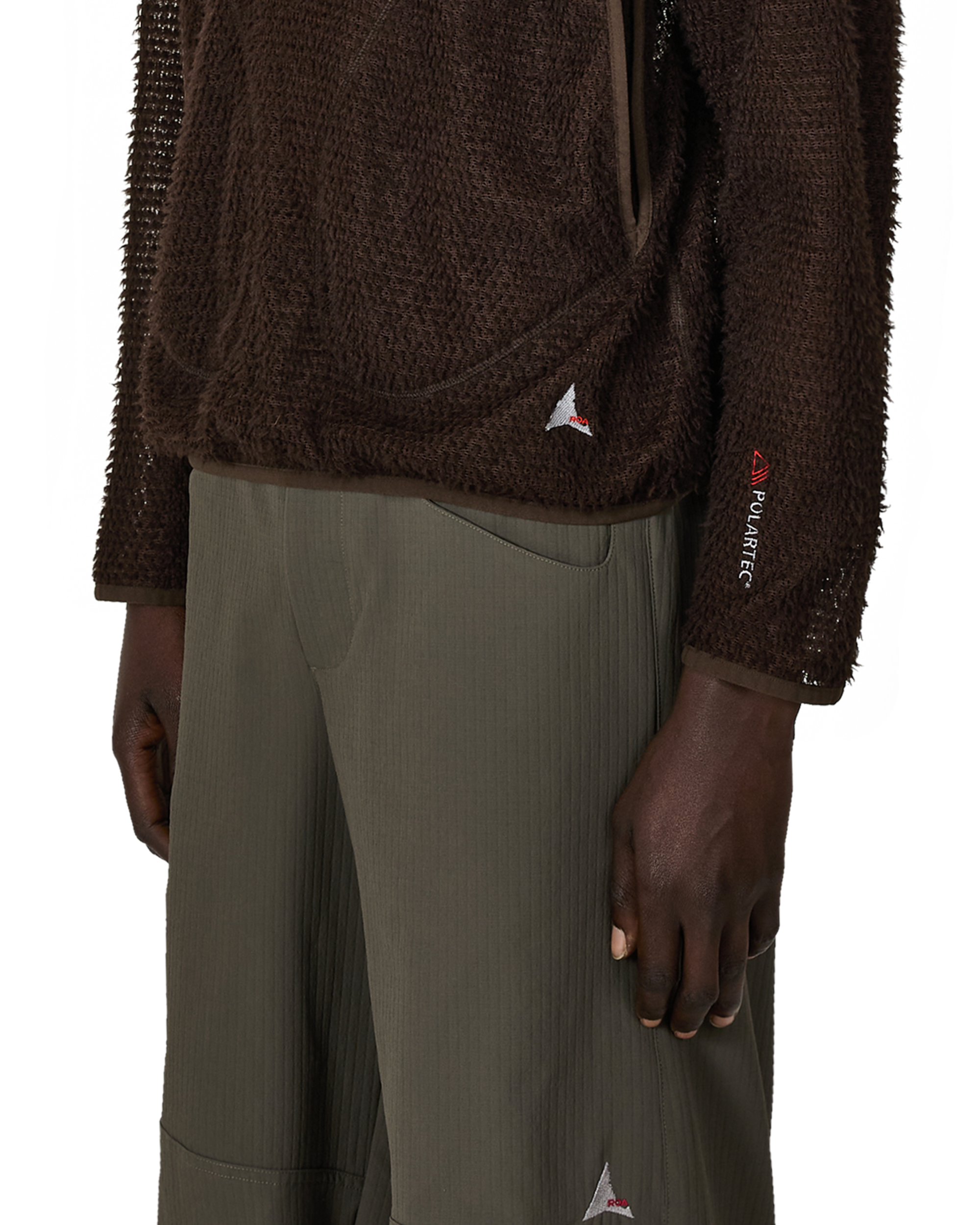 ROA Ocular Polartec Alpha Half Zip J316896-S-Brown 6