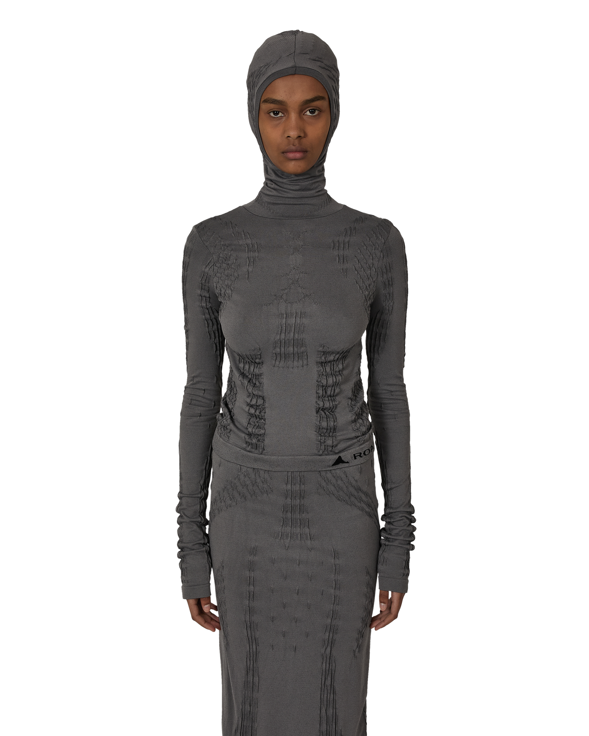 ROA Aune Dryarn Seamless Knit Top J316912-XS-Grey front