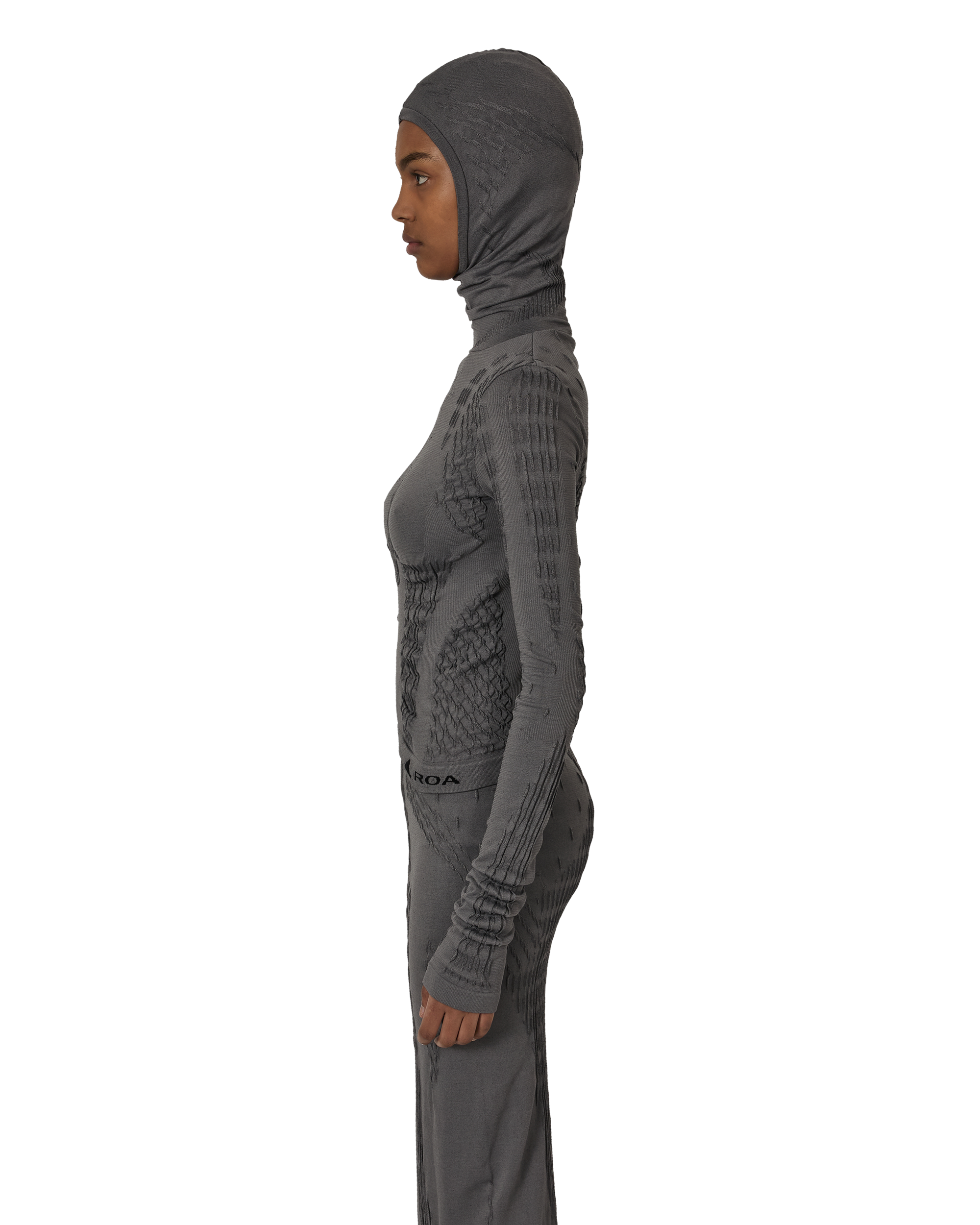 ROA Aune Dryarn Seamless Knit Top J316912-XS-Grey 2