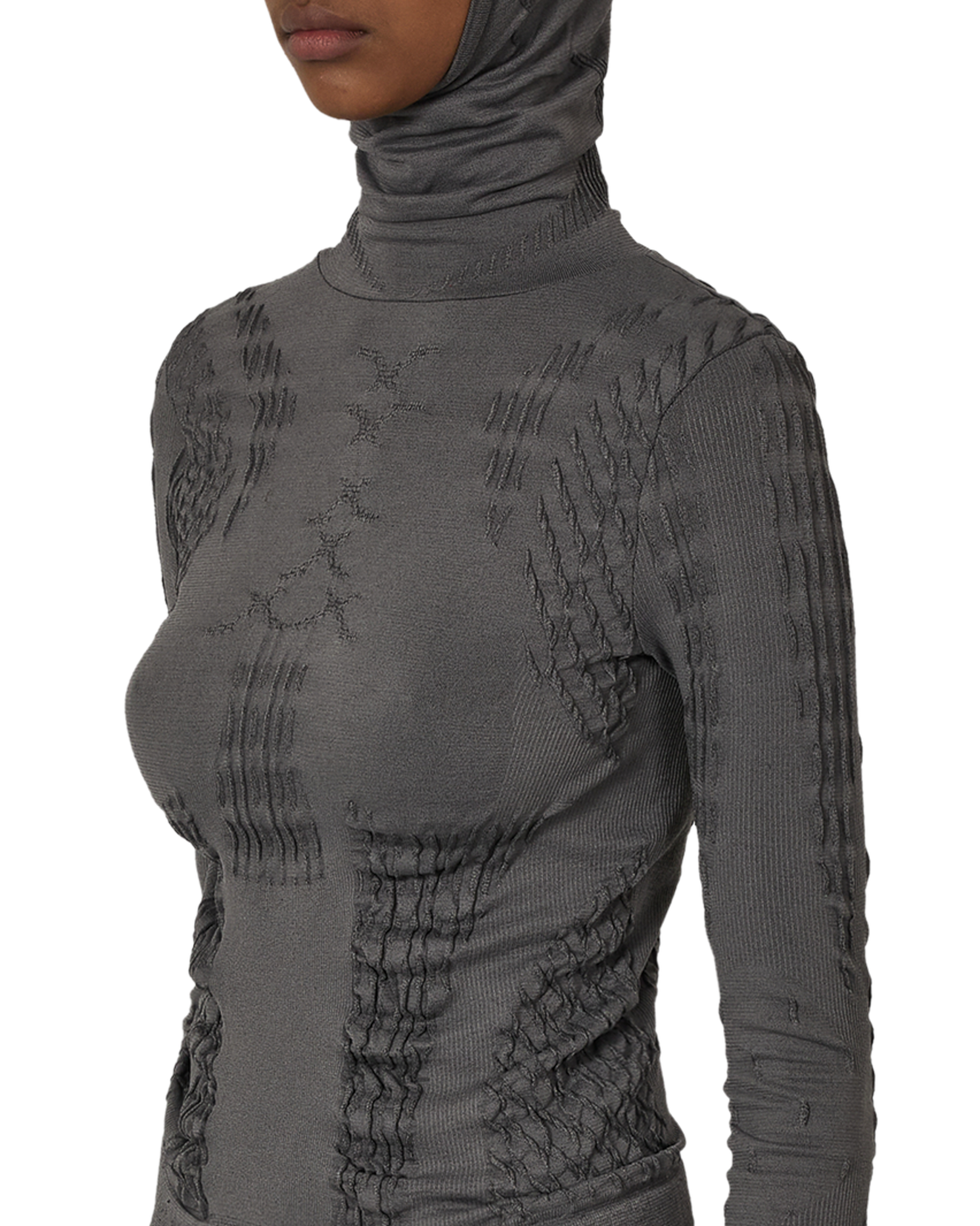 ROA Aune Dryarn Seamless Knit Top J316912-XS-Grey 5
