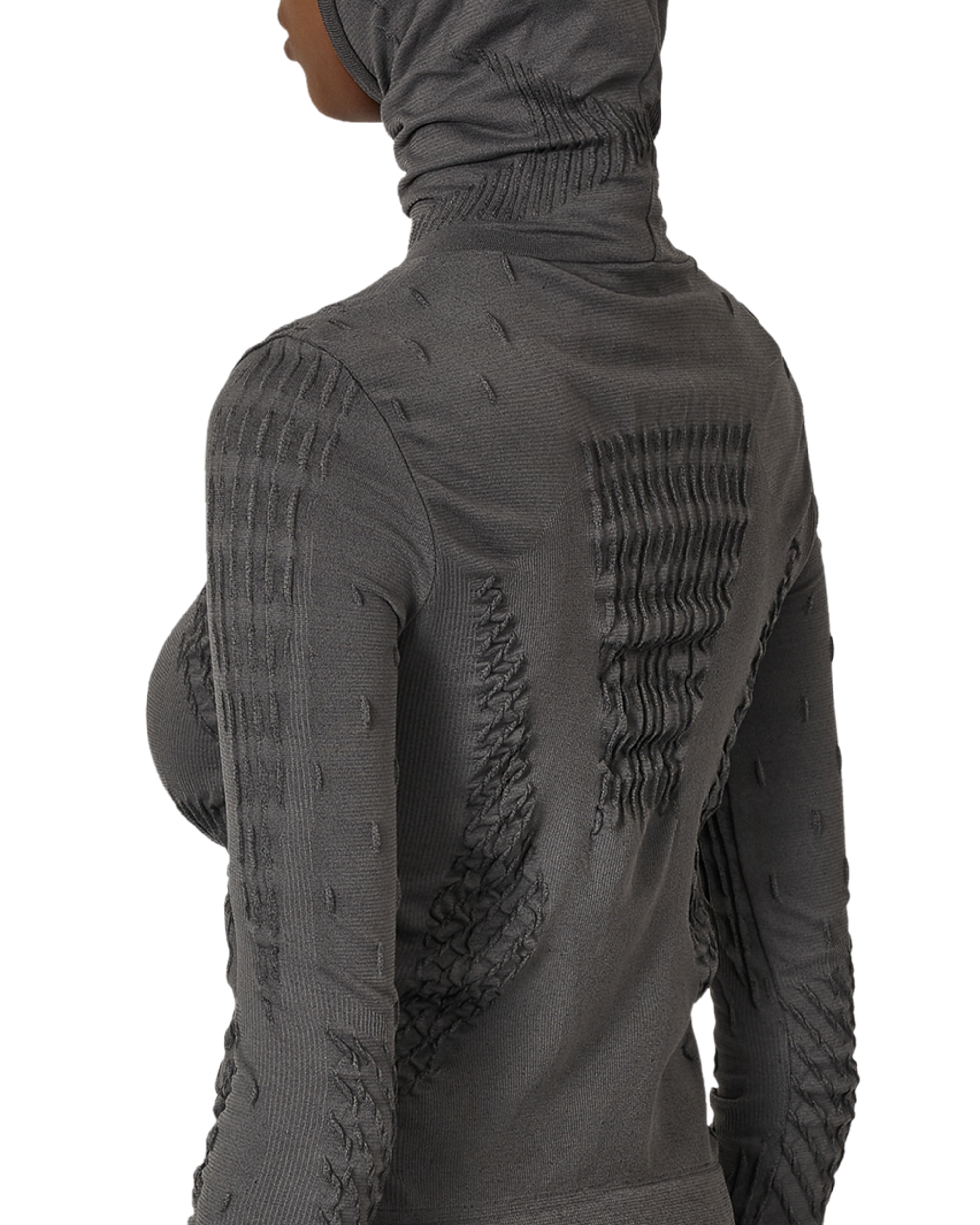 ROA Aune Dryarn Seamless Knit Top J316912-XS-Grey 7