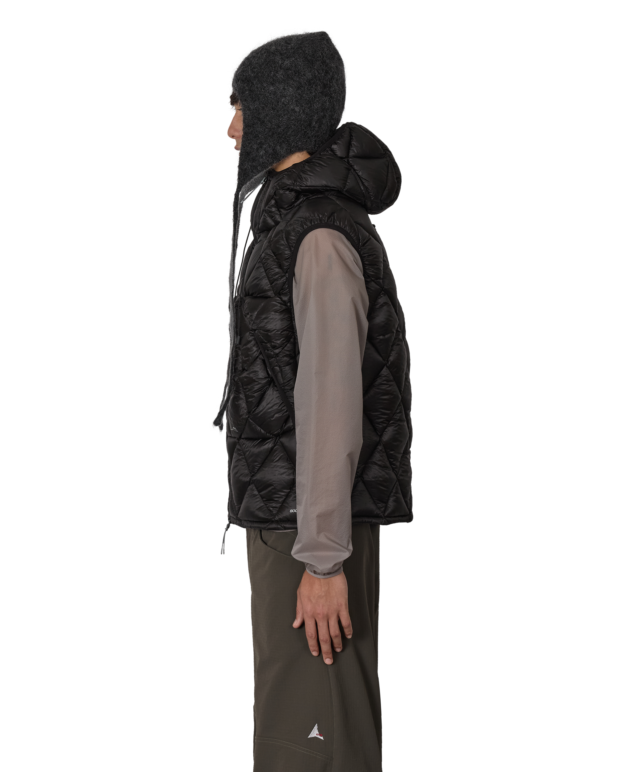 ROA Nuna 800 Fill Power Hooded Down Vest J318317-S-Black 2