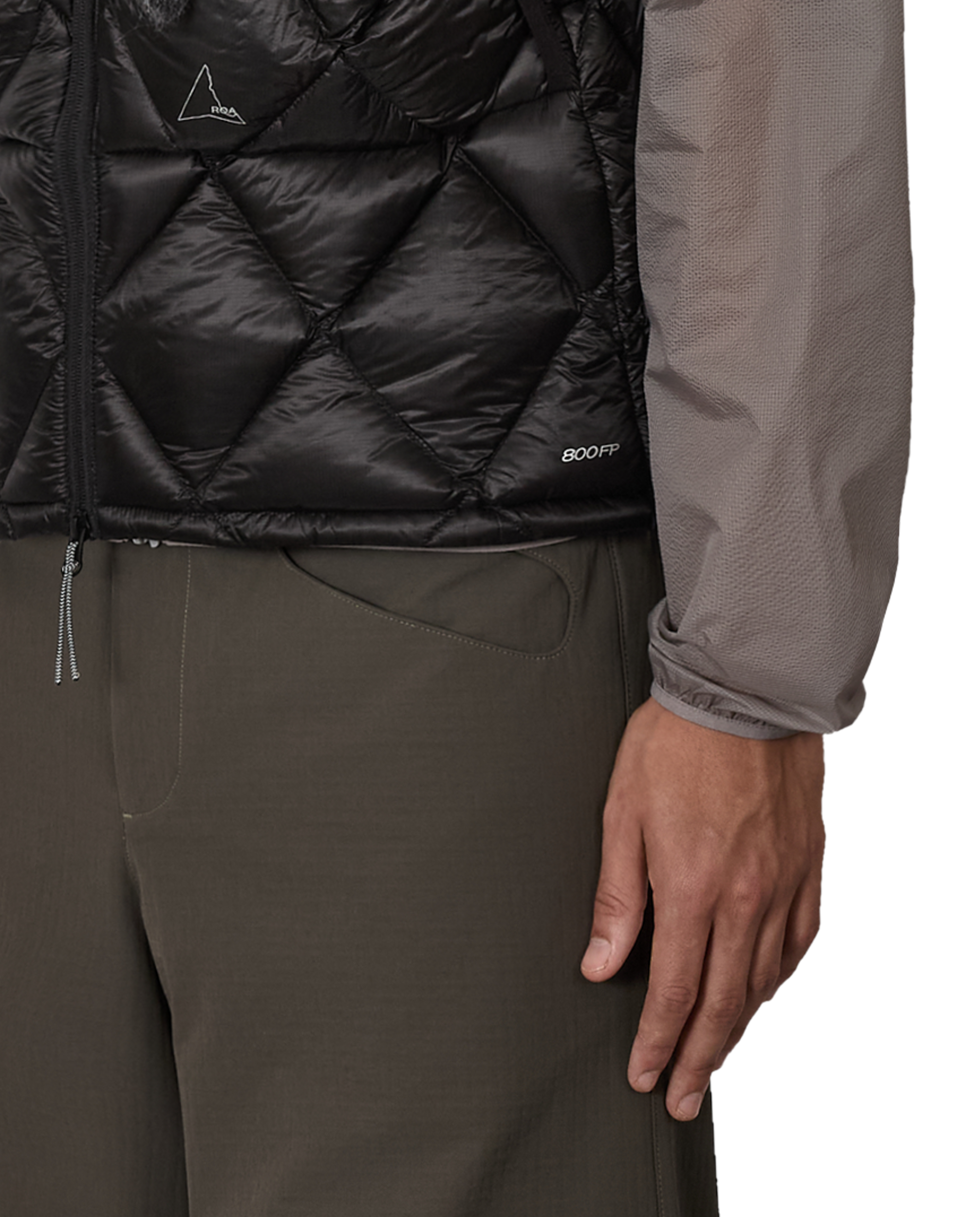 ROA Nuna 800 Fill Power Hooded Down Vest J318317-S-Black 6