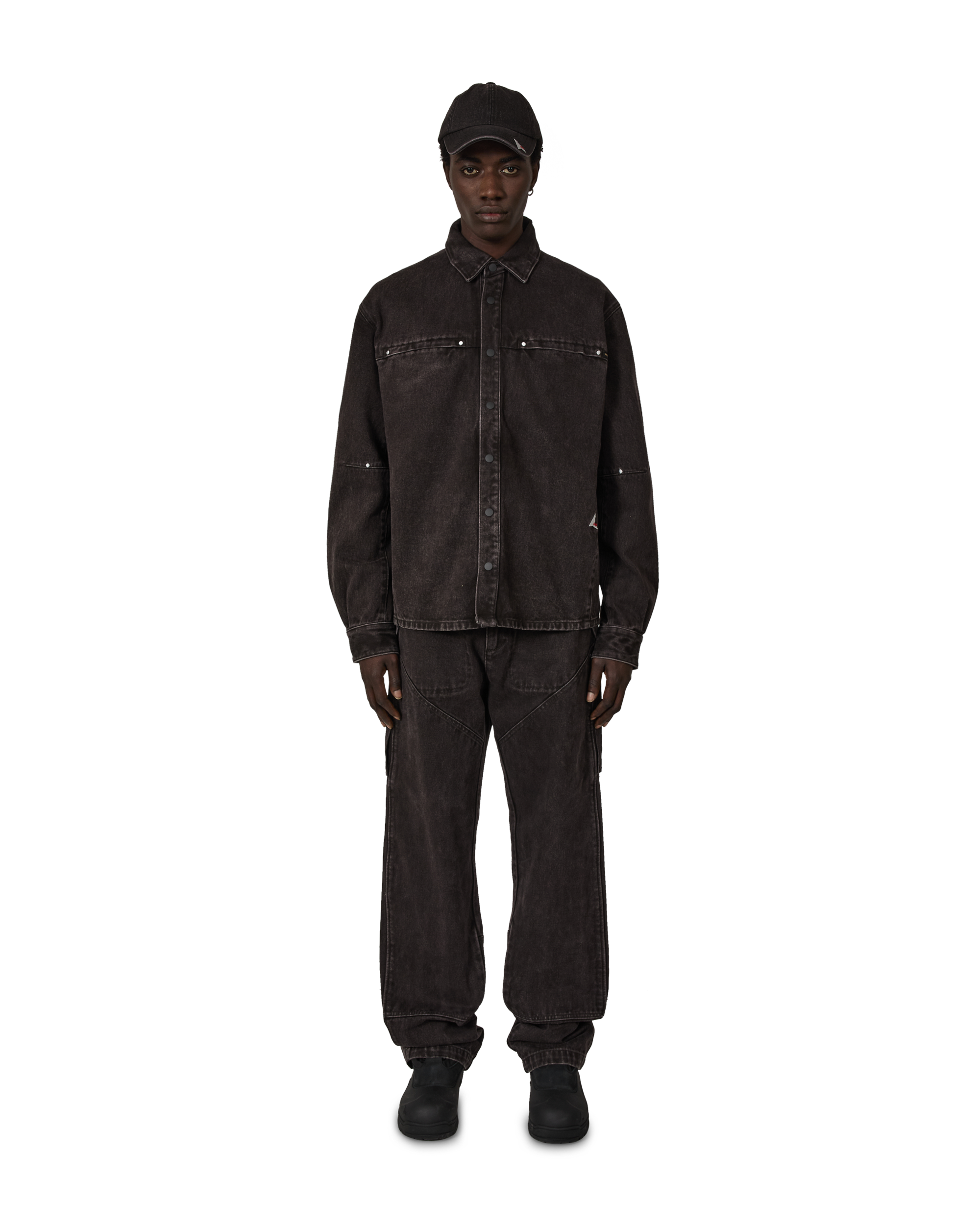 ROA ROA X Wrangler Lona Denim Shirt J319055-S-Brown 4