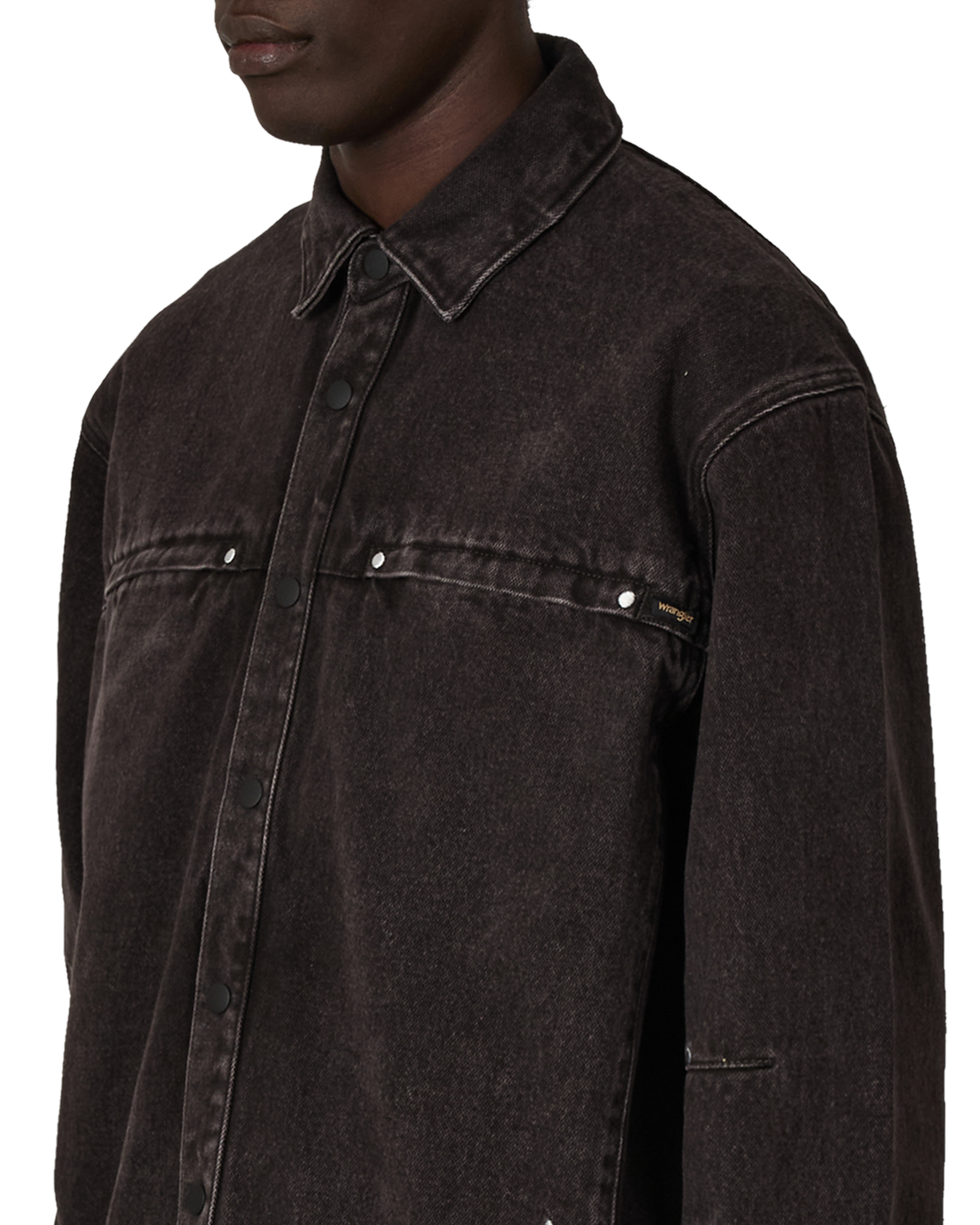 ROA ROA X Wrangler Lona Denim Shirt J319055-S-Brown 5