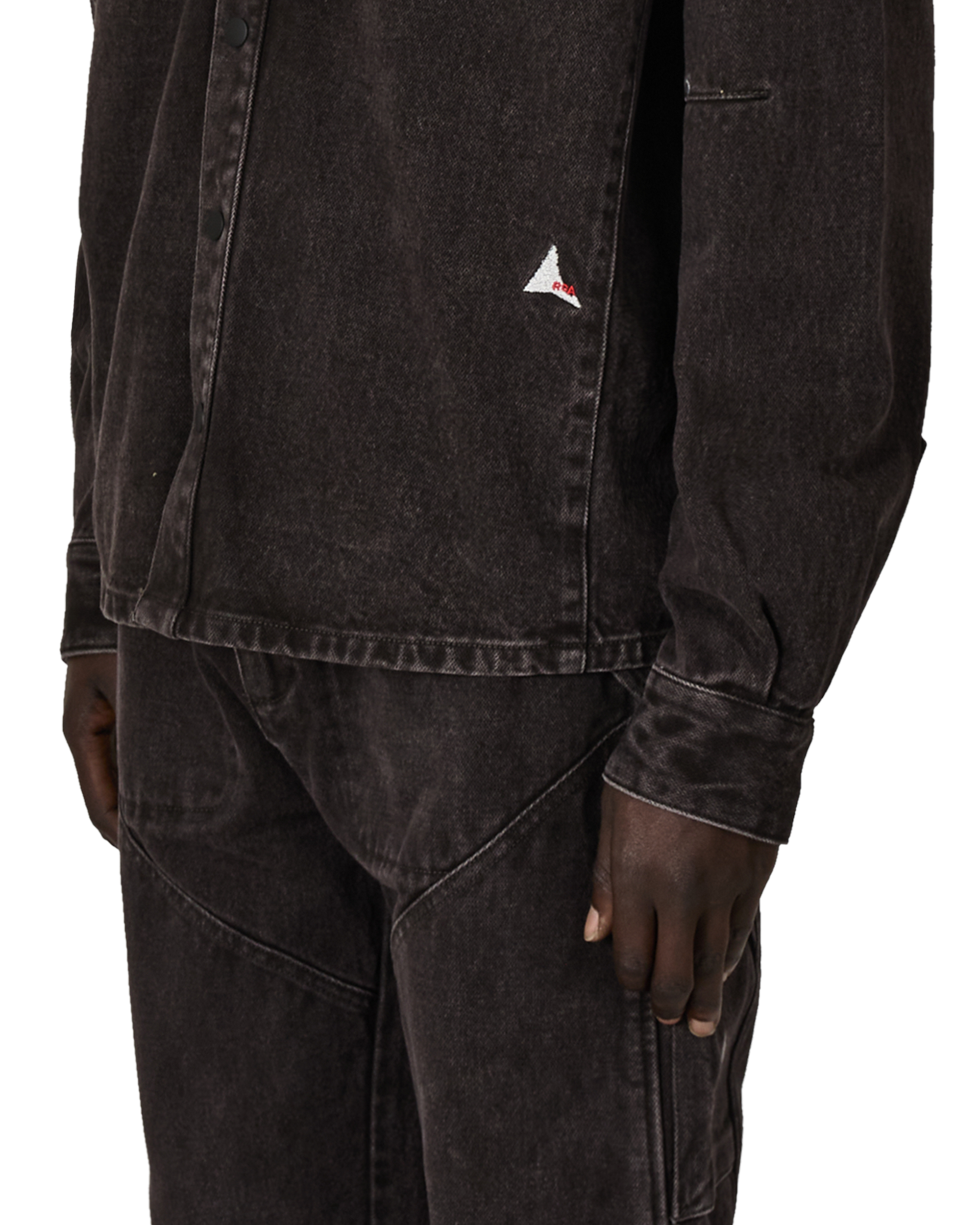 ROA ROA X Wrangler Lona Denim Shirt J319055-S-Brown 6