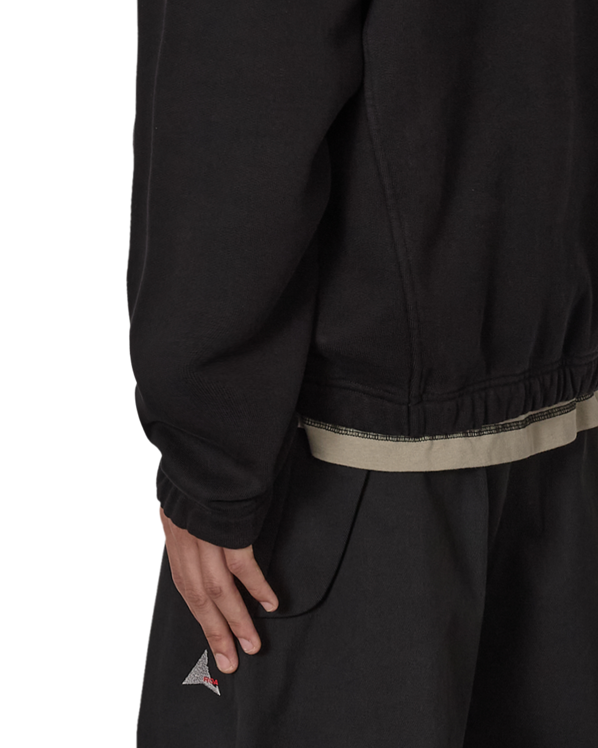 ROA Logo 490gsm Heavy Half Zip J318539-S-Black 8