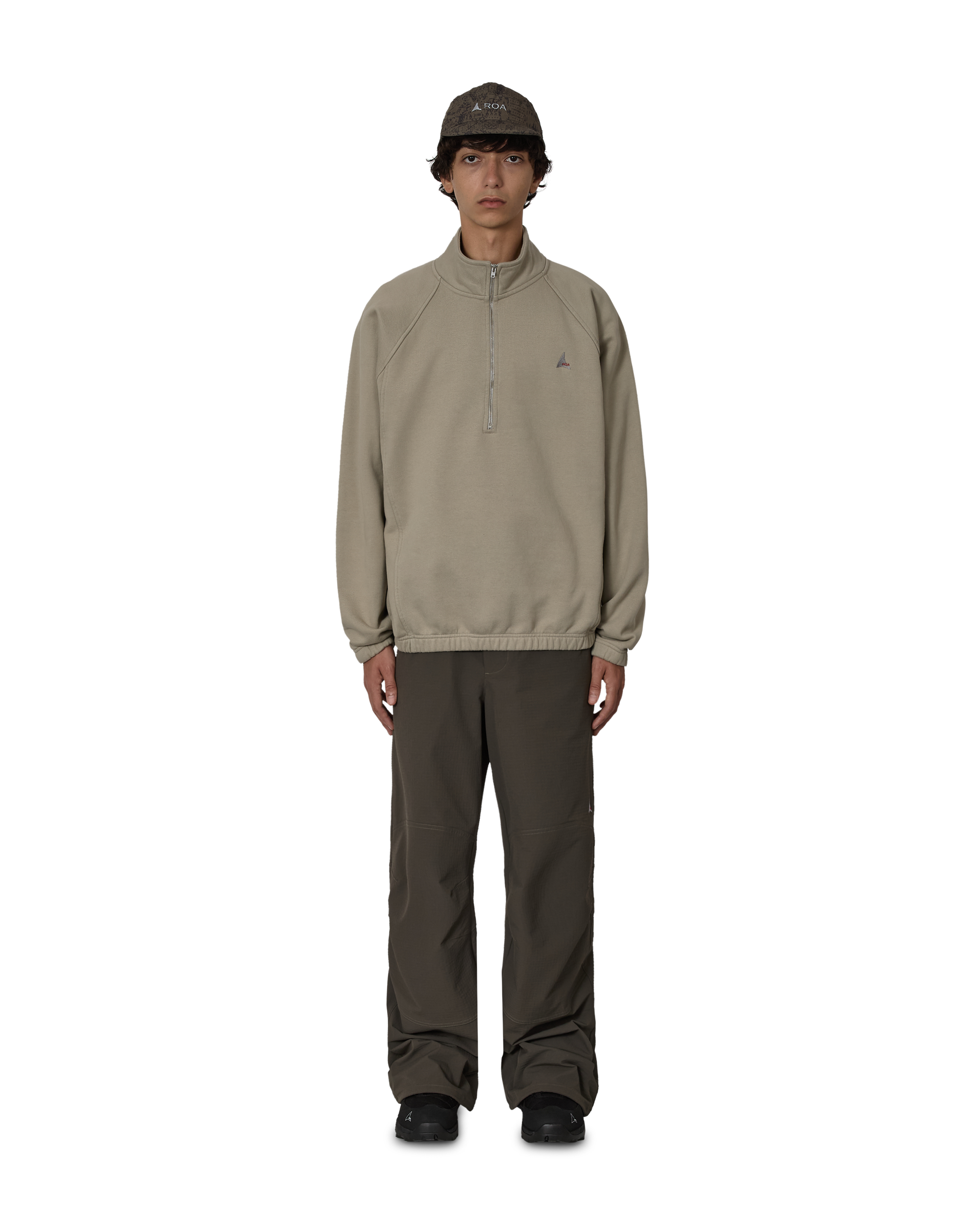 ROA Logo 490gsm Heavy Half Zip J318540-S-Grey 4
