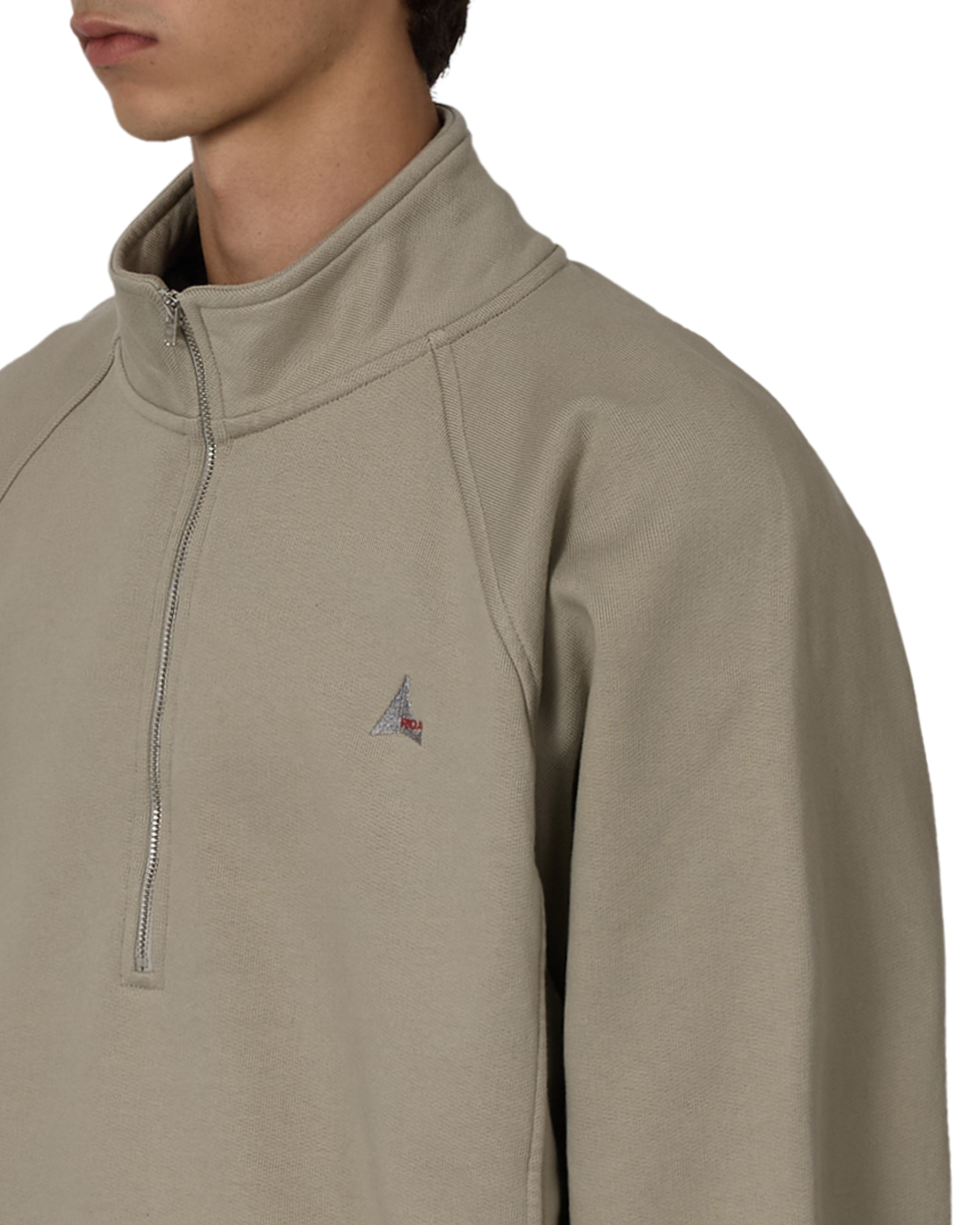 ROA Logo 490gsm Heavy Half Zip J318540-S-Grey 5