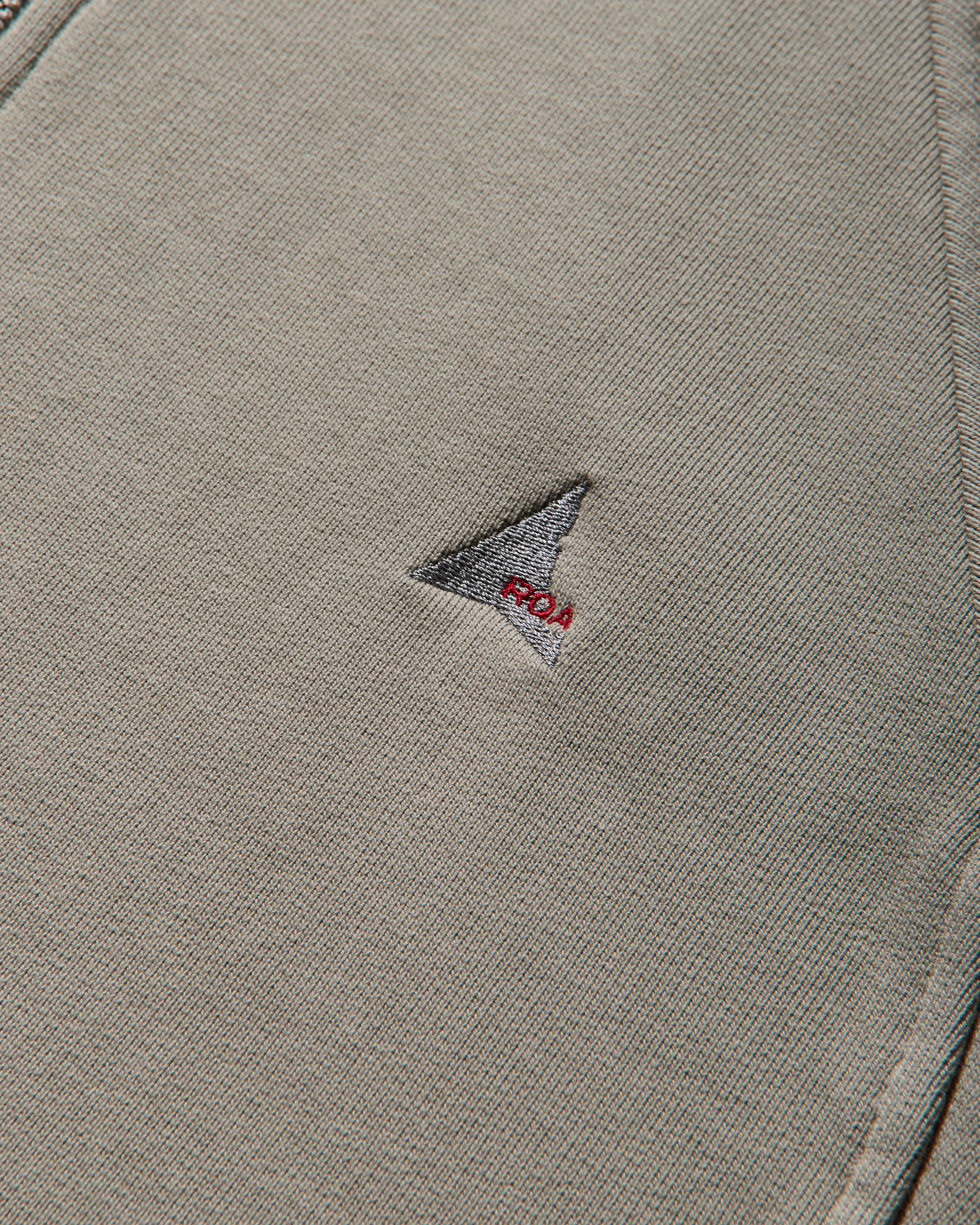 ROA Logo 490gsm Heavy Half Zip J318540-S-Grey 11