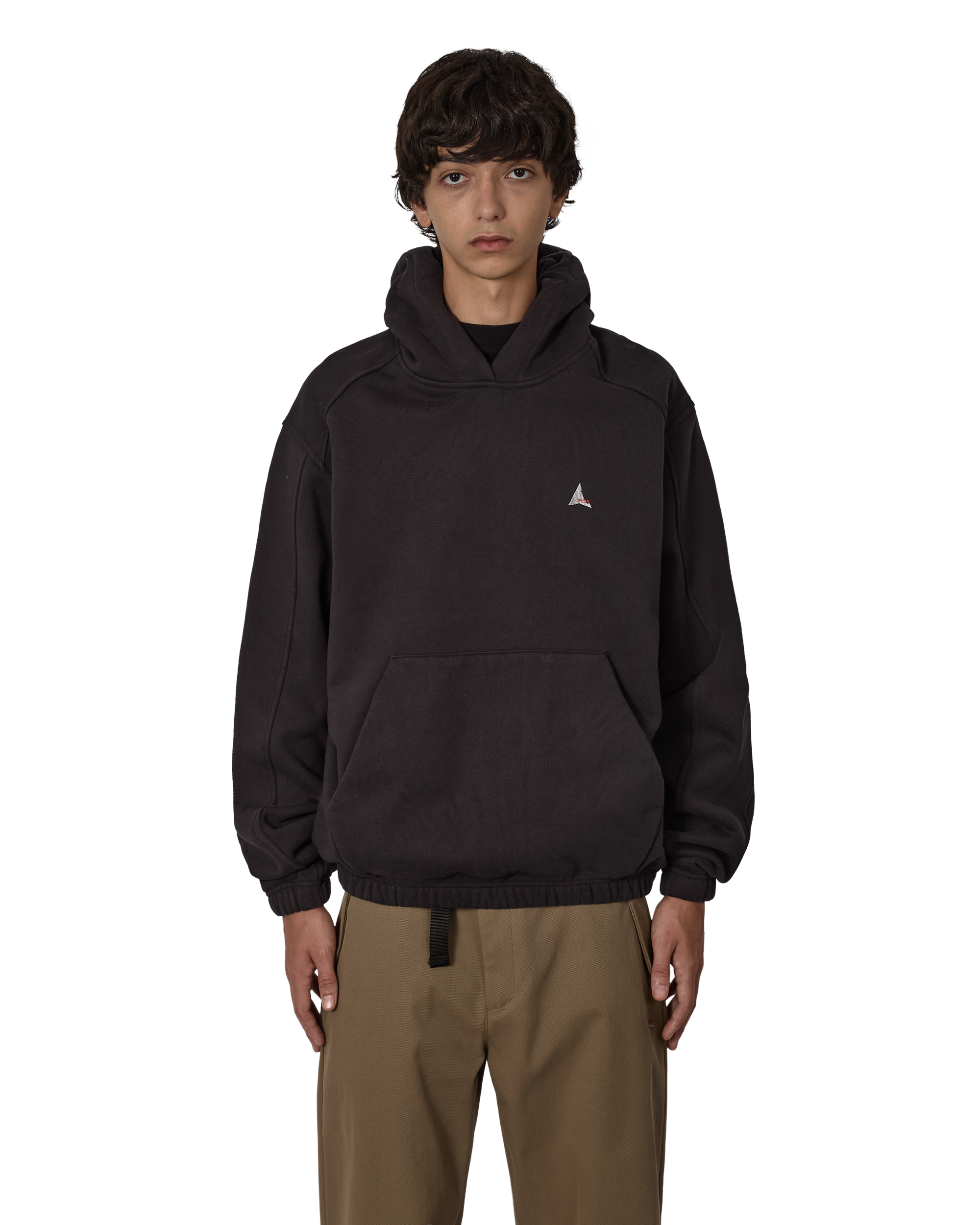 ROA Logo 490gsm Hoodie J318541-S-Black front